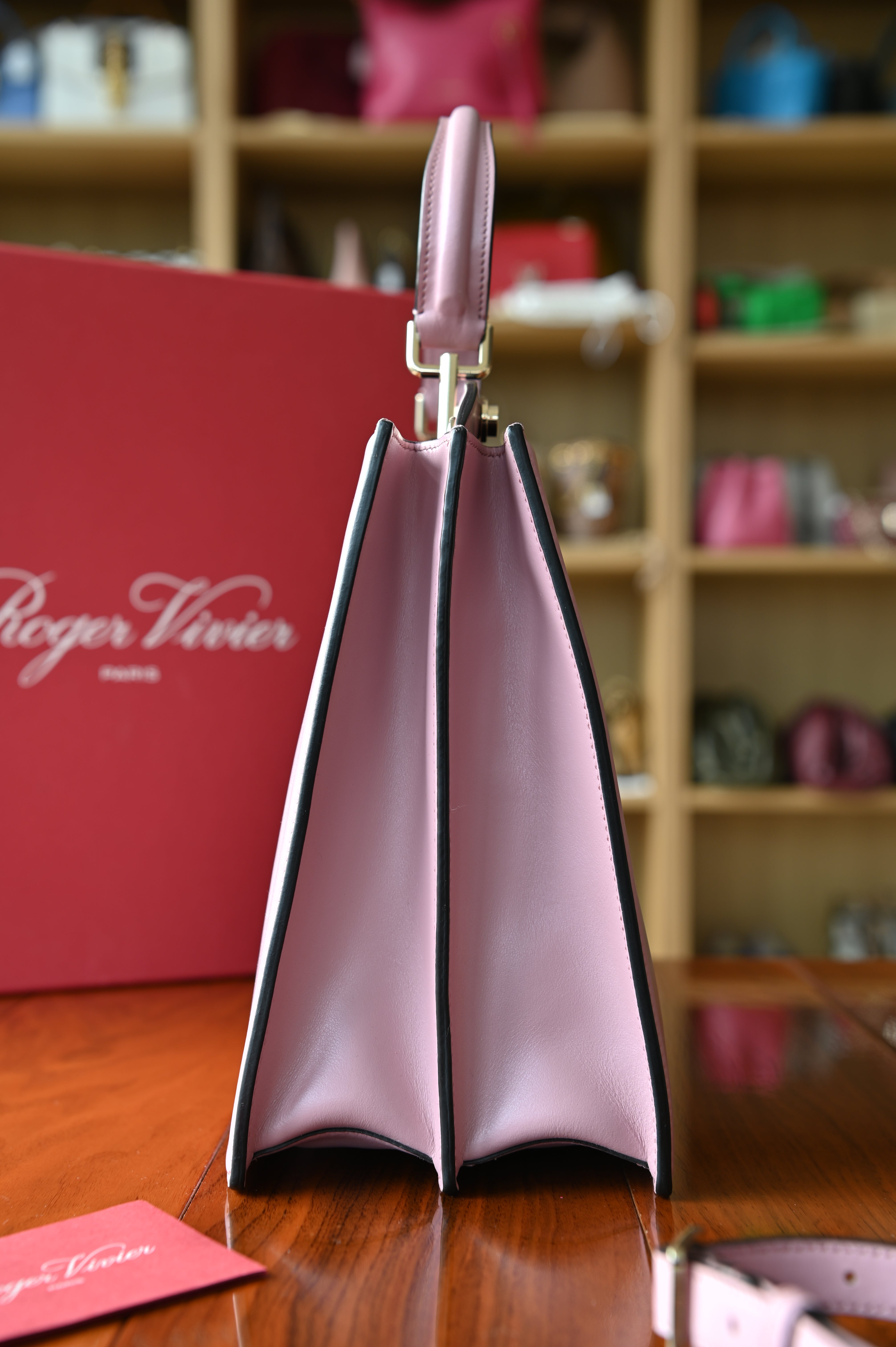 Roger Viver Pink Top Handle Bag side