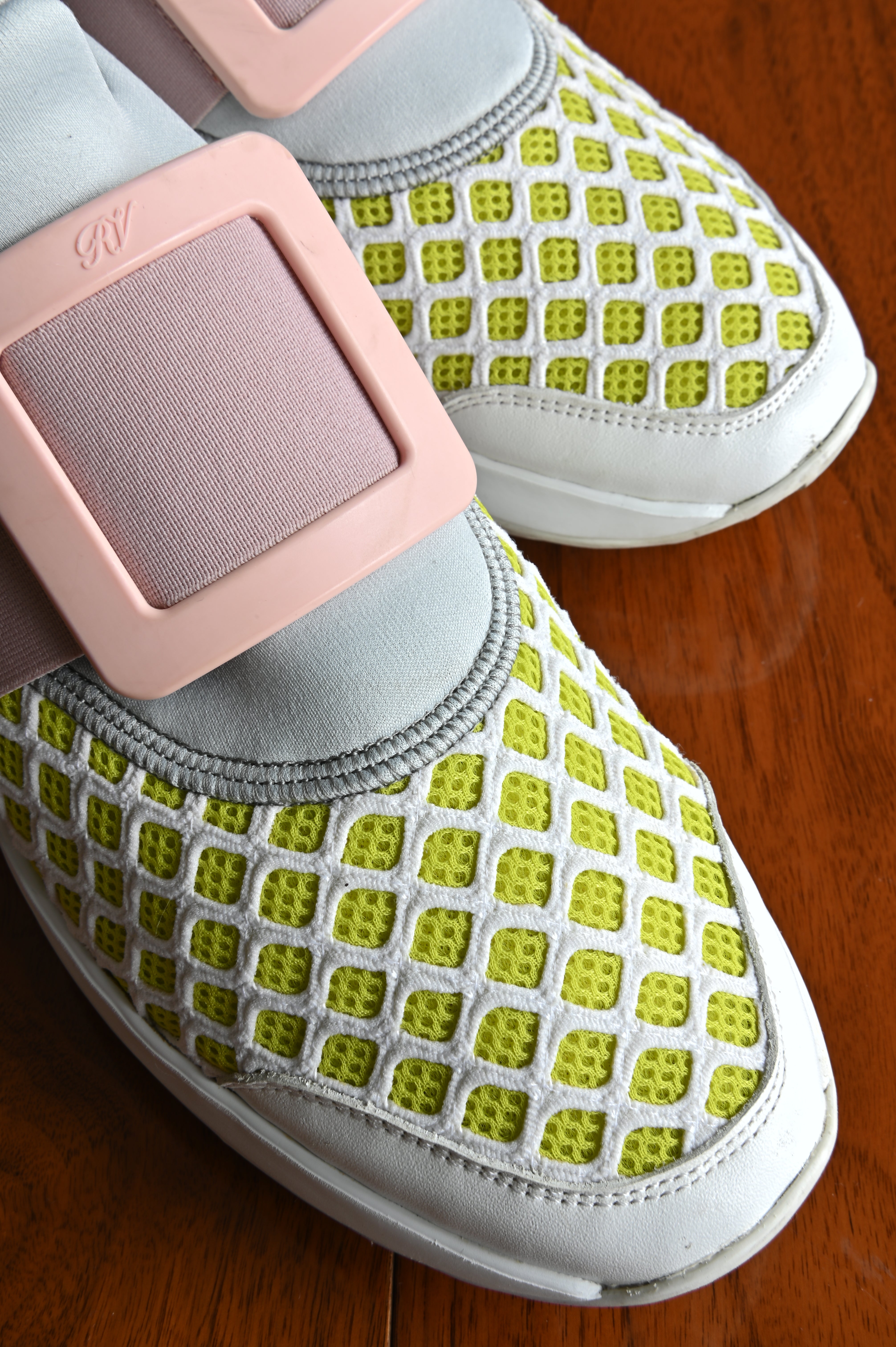 Roger Vivier Viv' Run Tri-Color Sneakers front