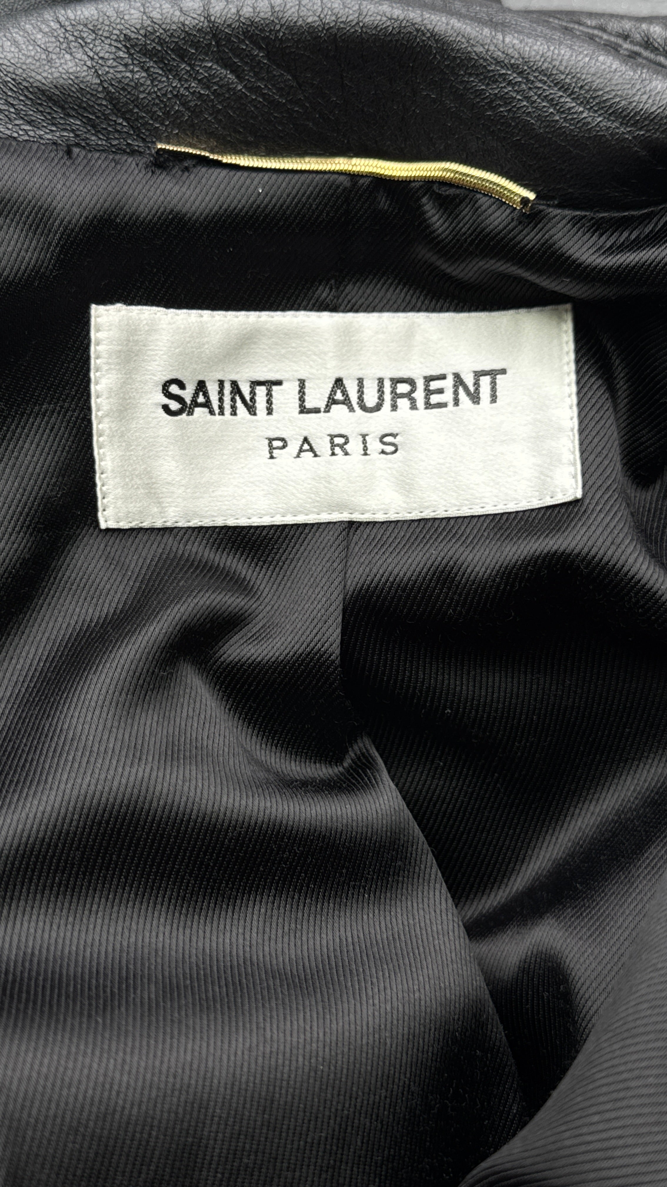 Saint Laurent Black Blazer Jacket logo