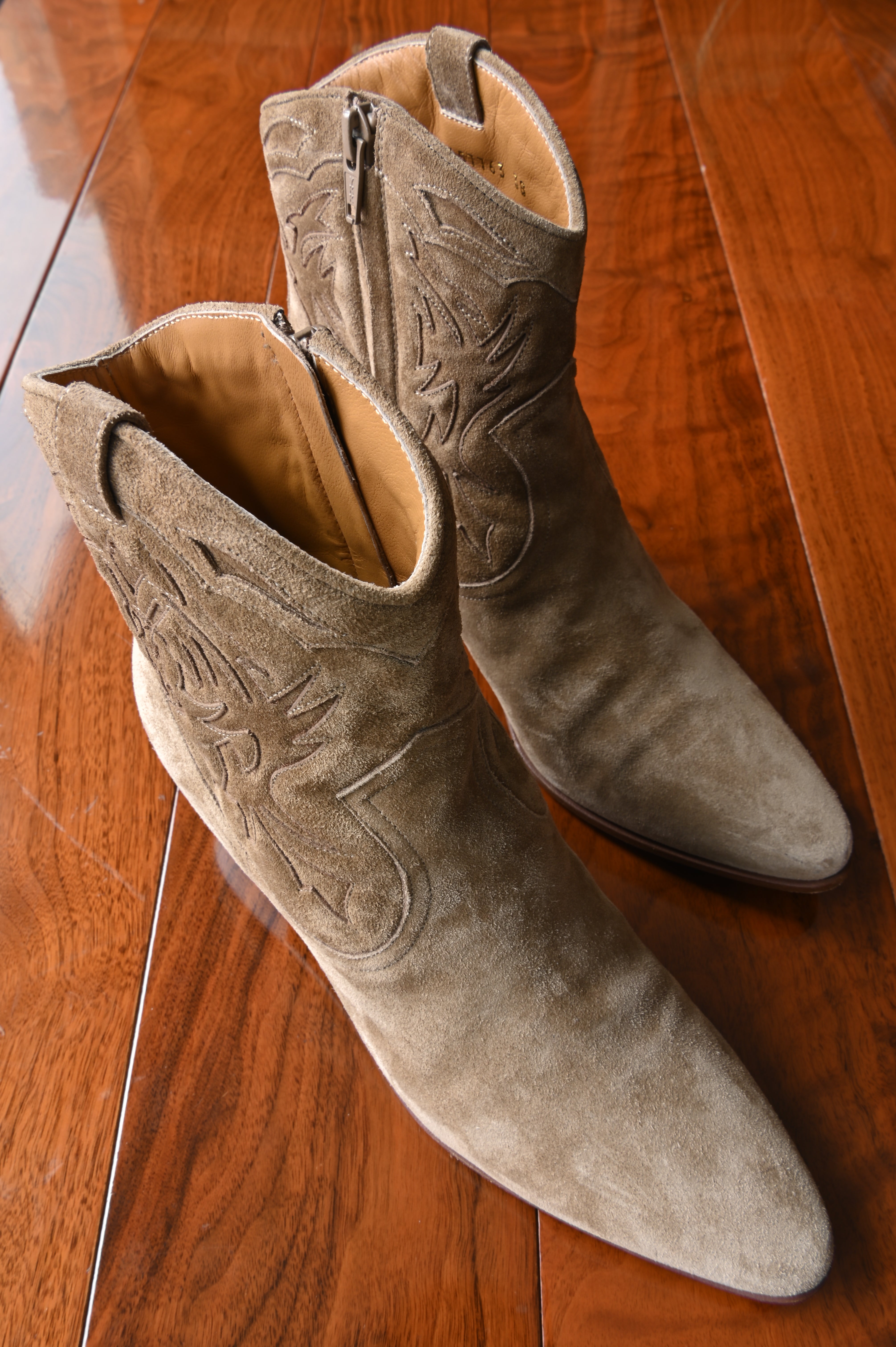 Saint Laurent Brown Suede Chelsea Boots