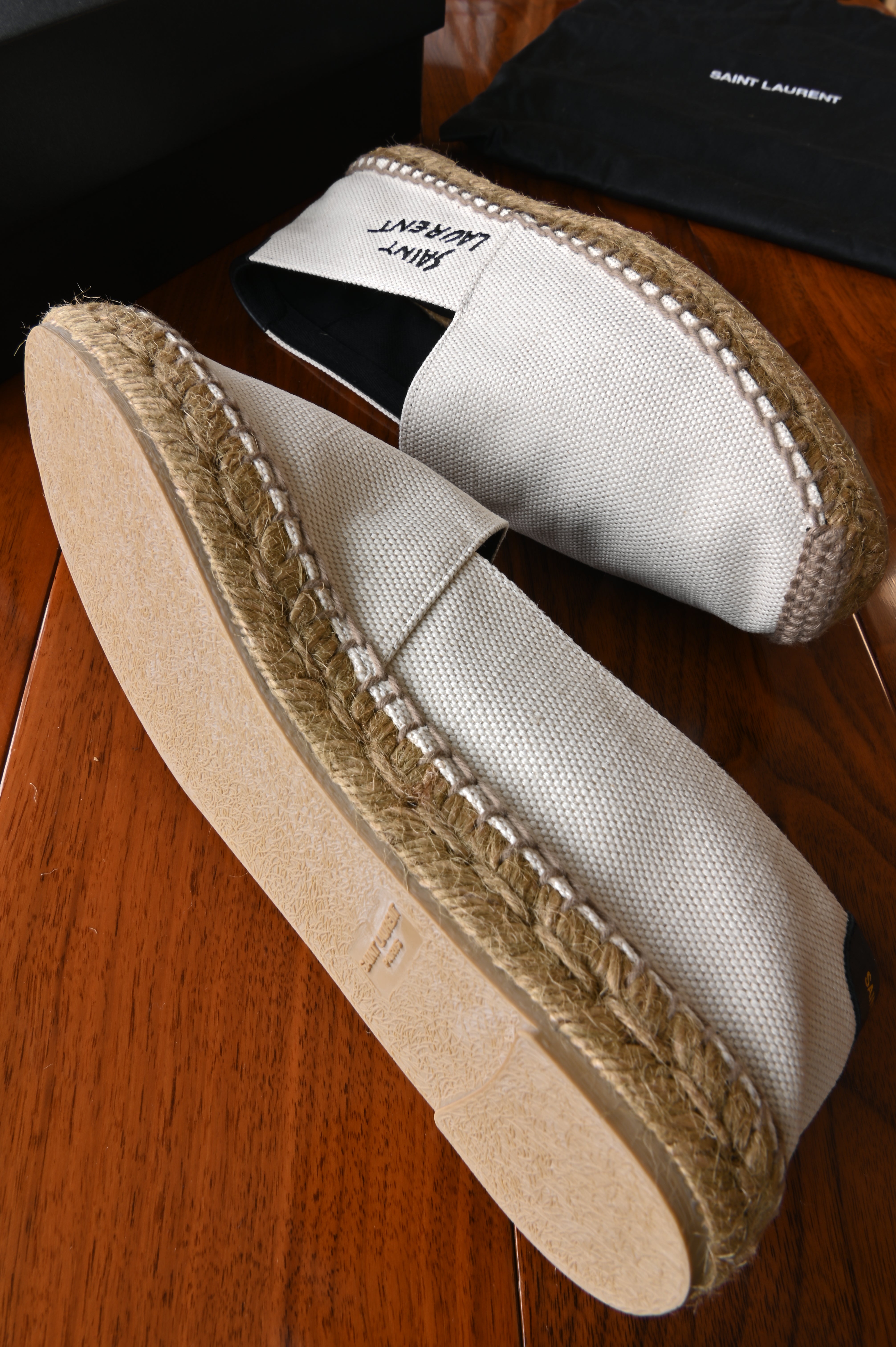 Saint Laurent Canvas Plato Plus Espadrille side two