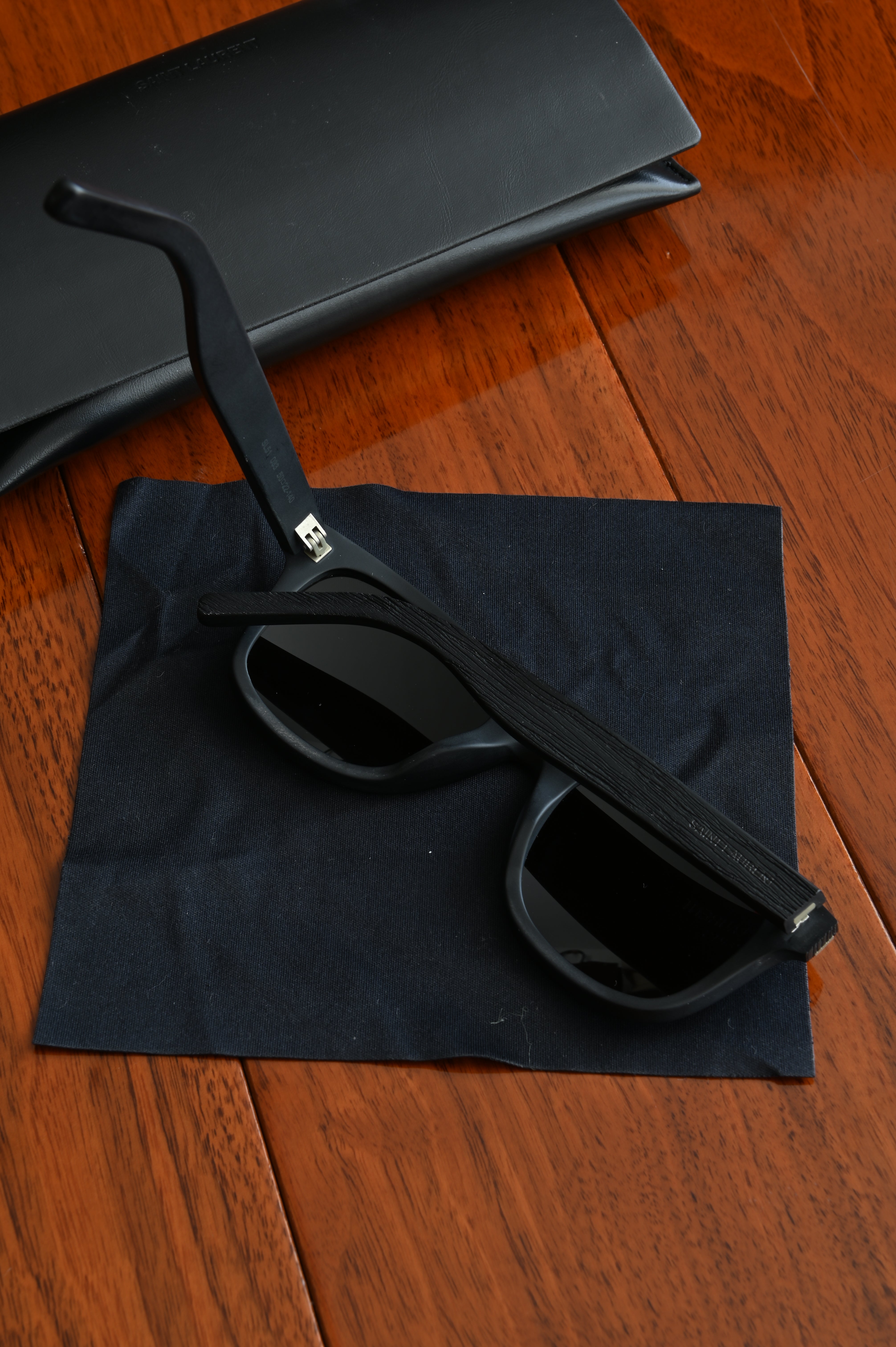 Saint Laurent SL 51 Black Sunglasses left arm