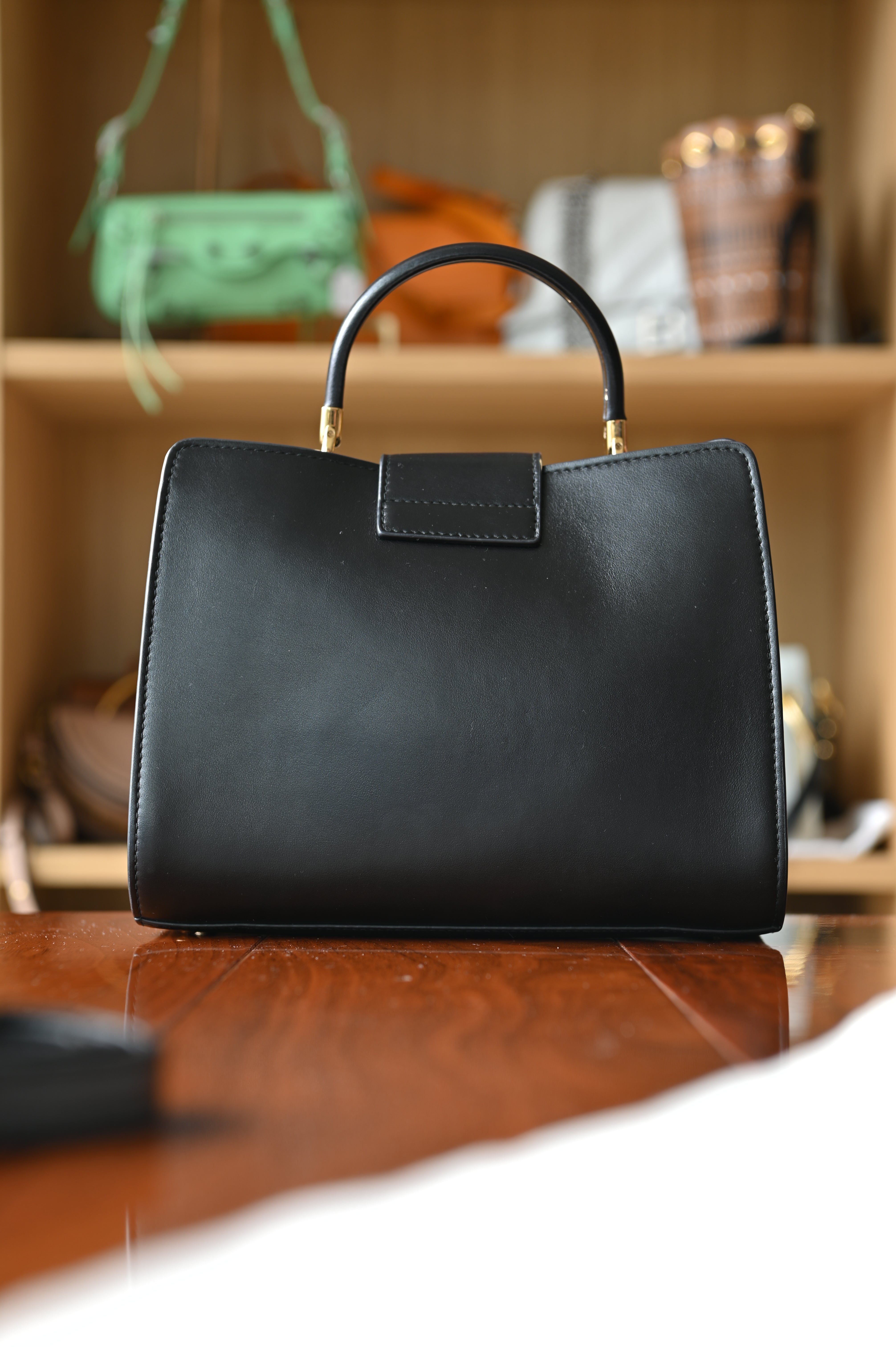 Salvatore Ferragamo Black Tote Bag back
