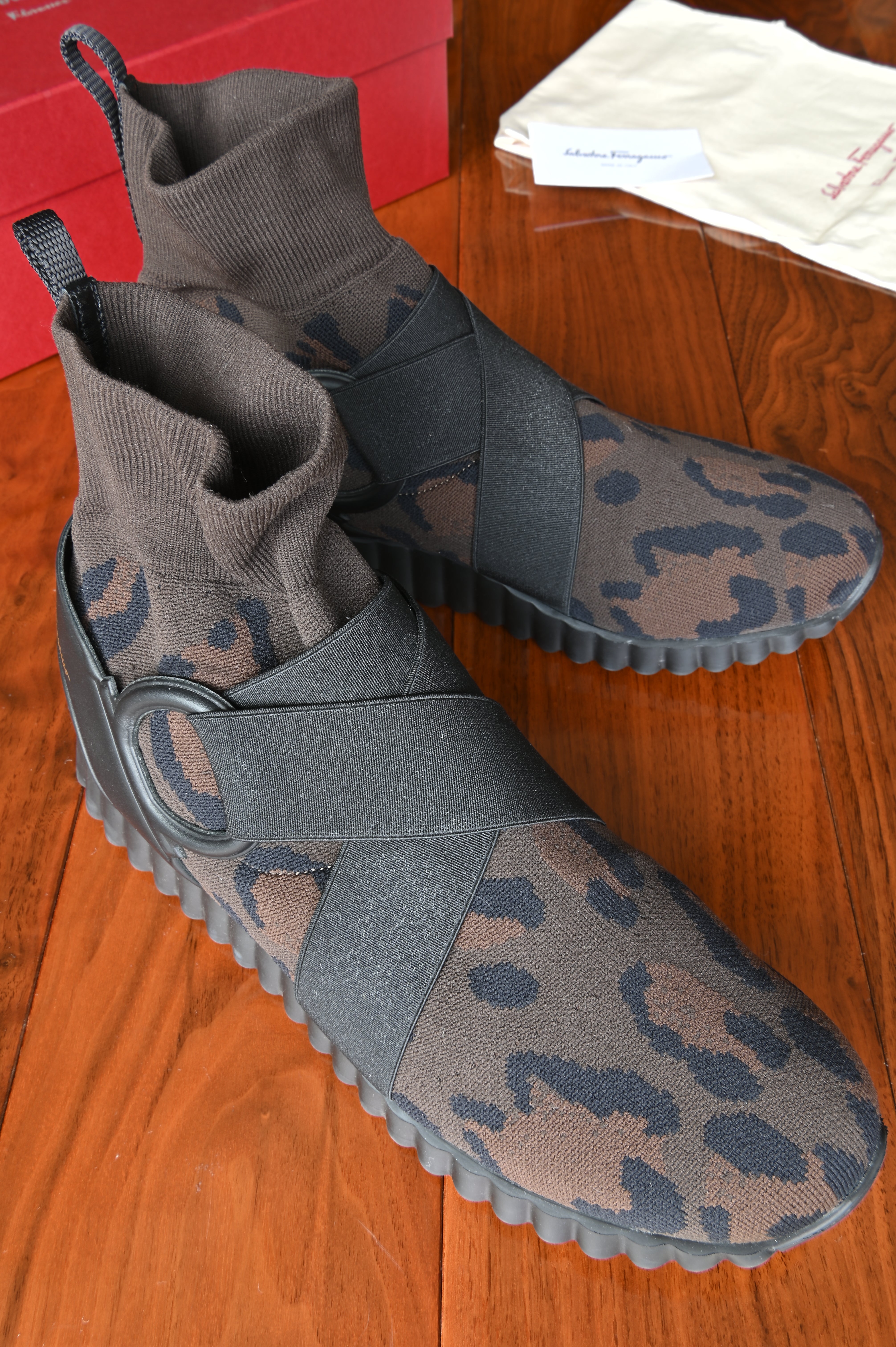 Salvatore Ferragamo Leopard Sneakers