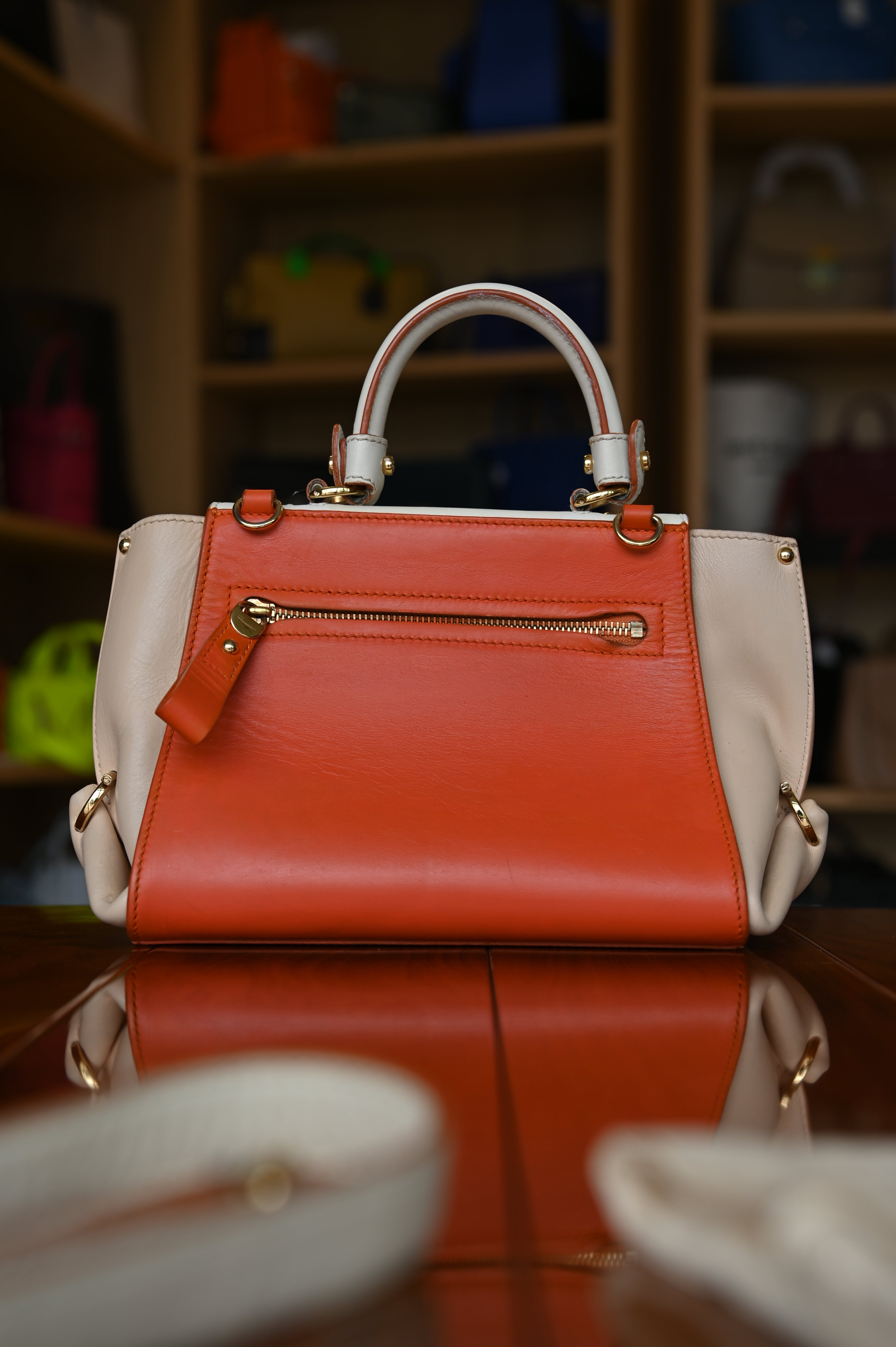 Salvatore Ferragamo Tricolor Gancini Sofia Bag back