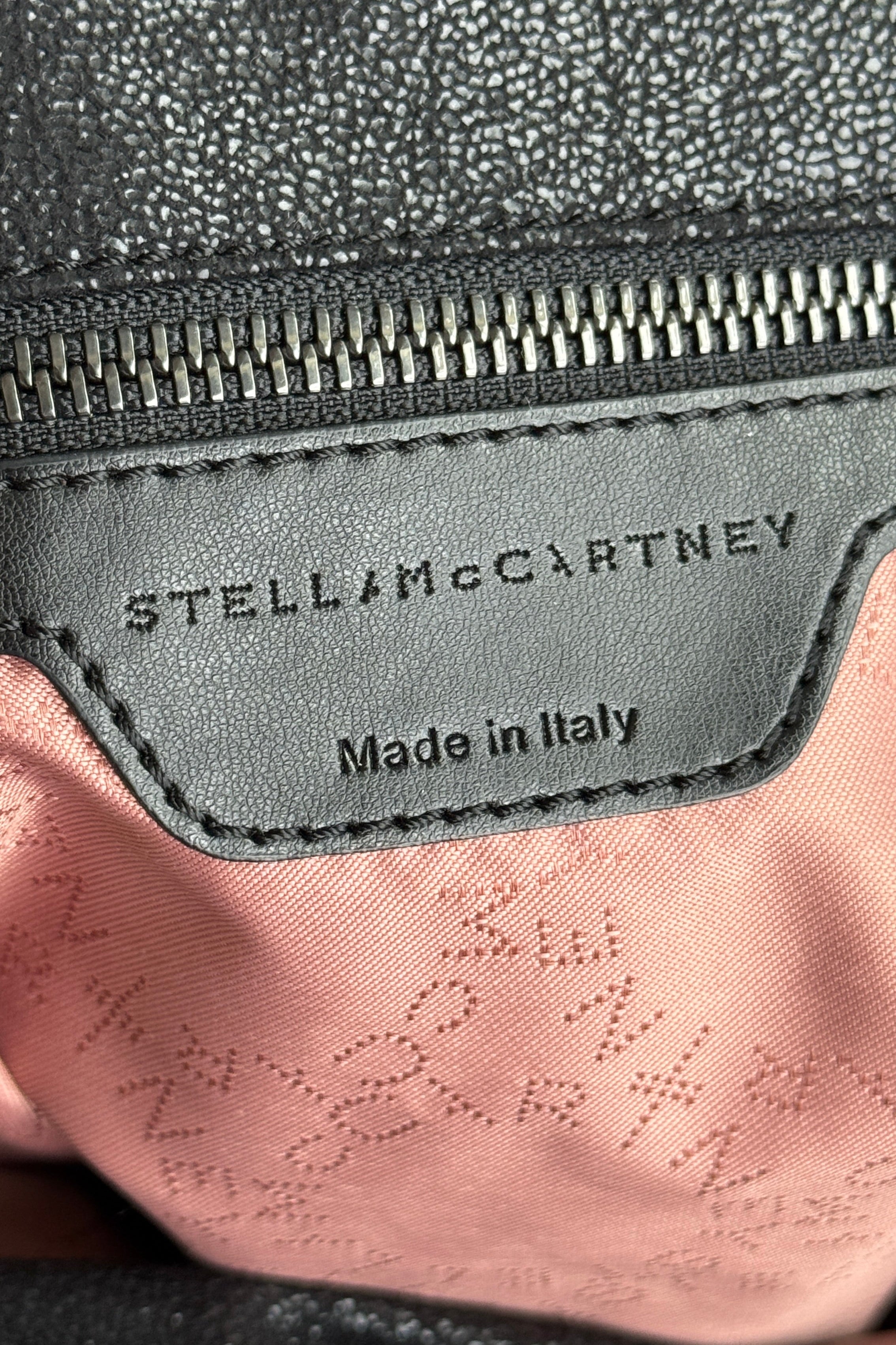 Stella McCartney Black Star Tote Bag logo