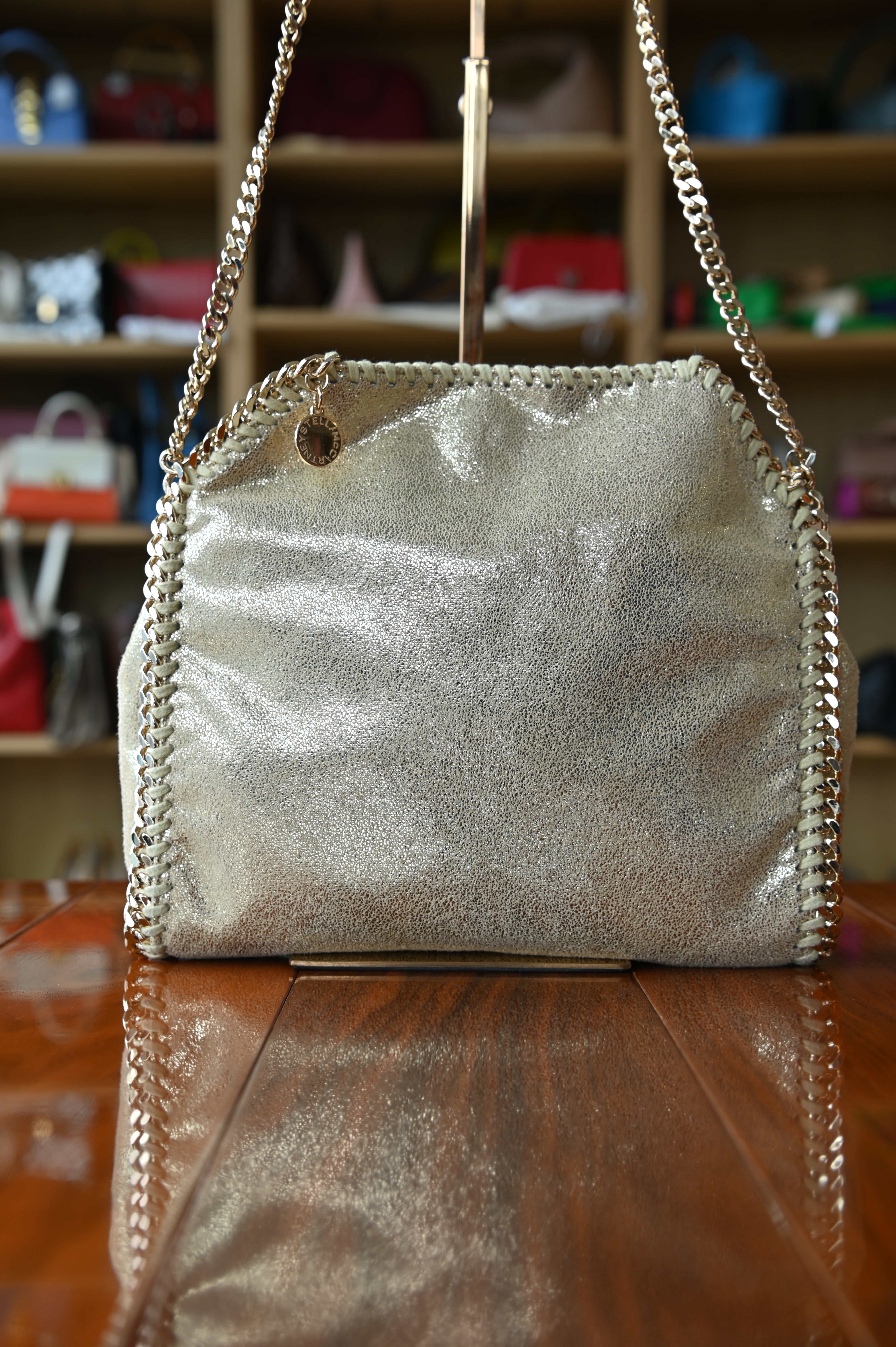 Stella McCartney Gold Falabella Mini Bag