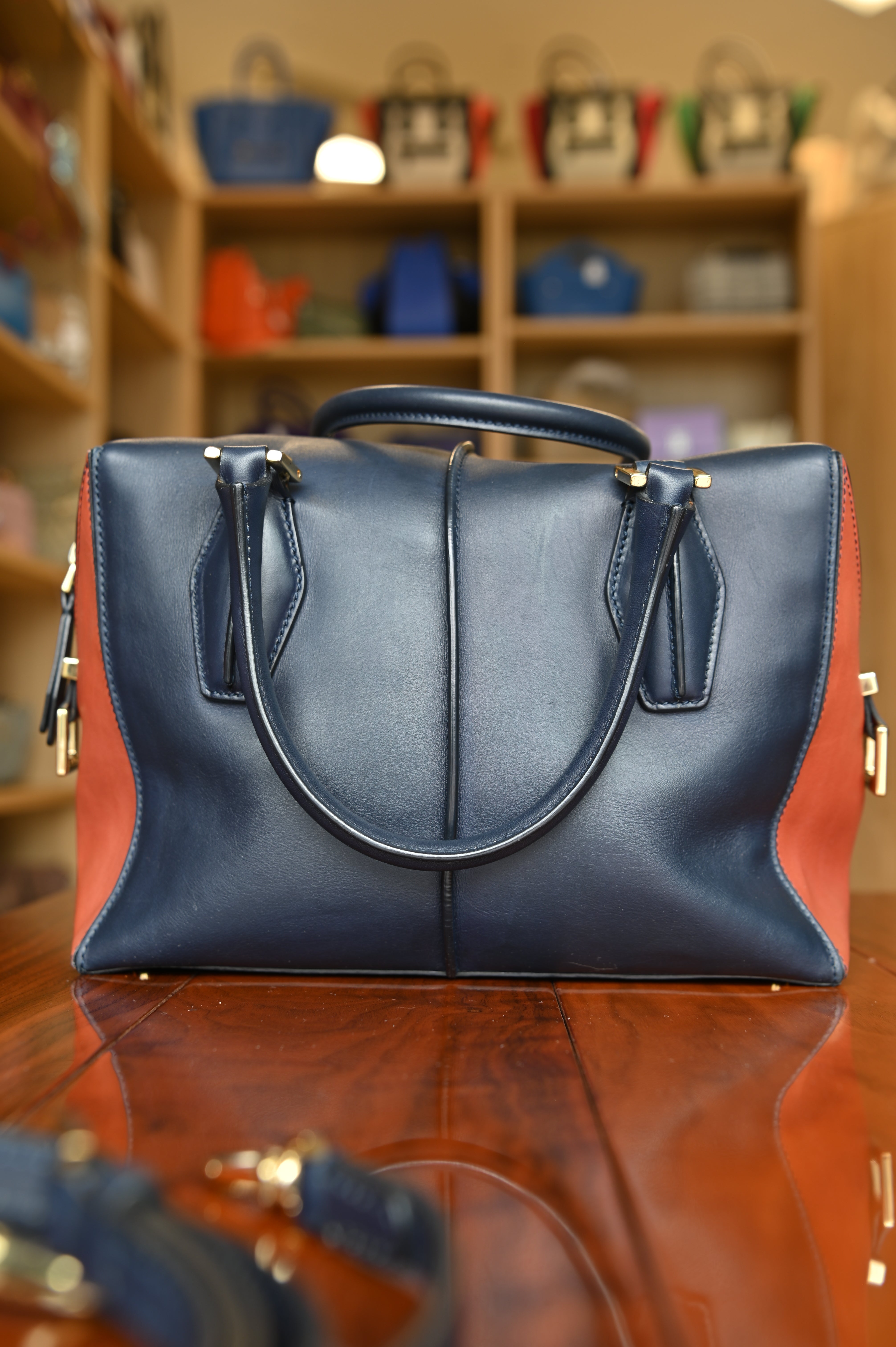 Tod's Black Orange Di Bag