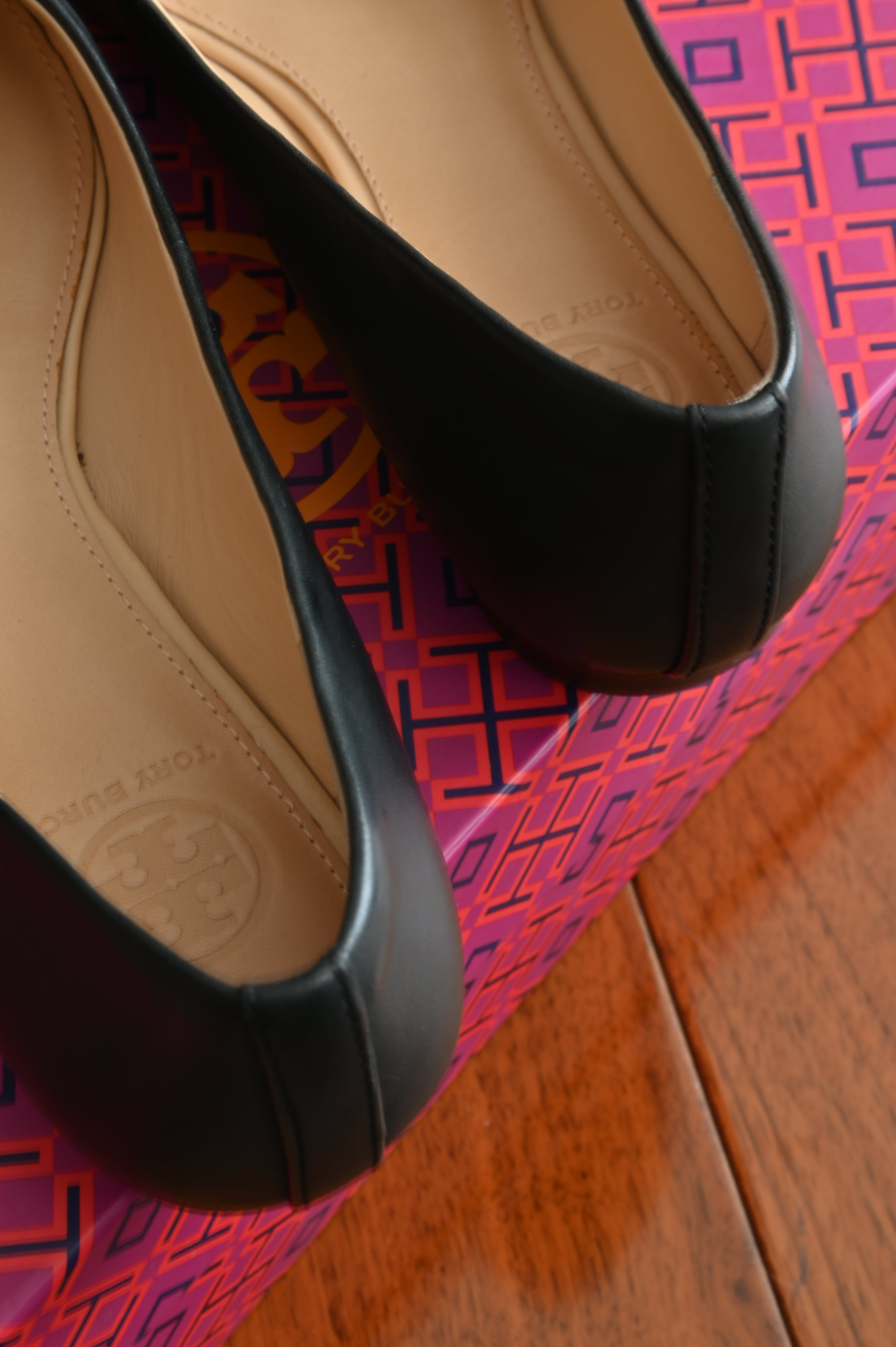 Tory Burch Black Ballet Flats back