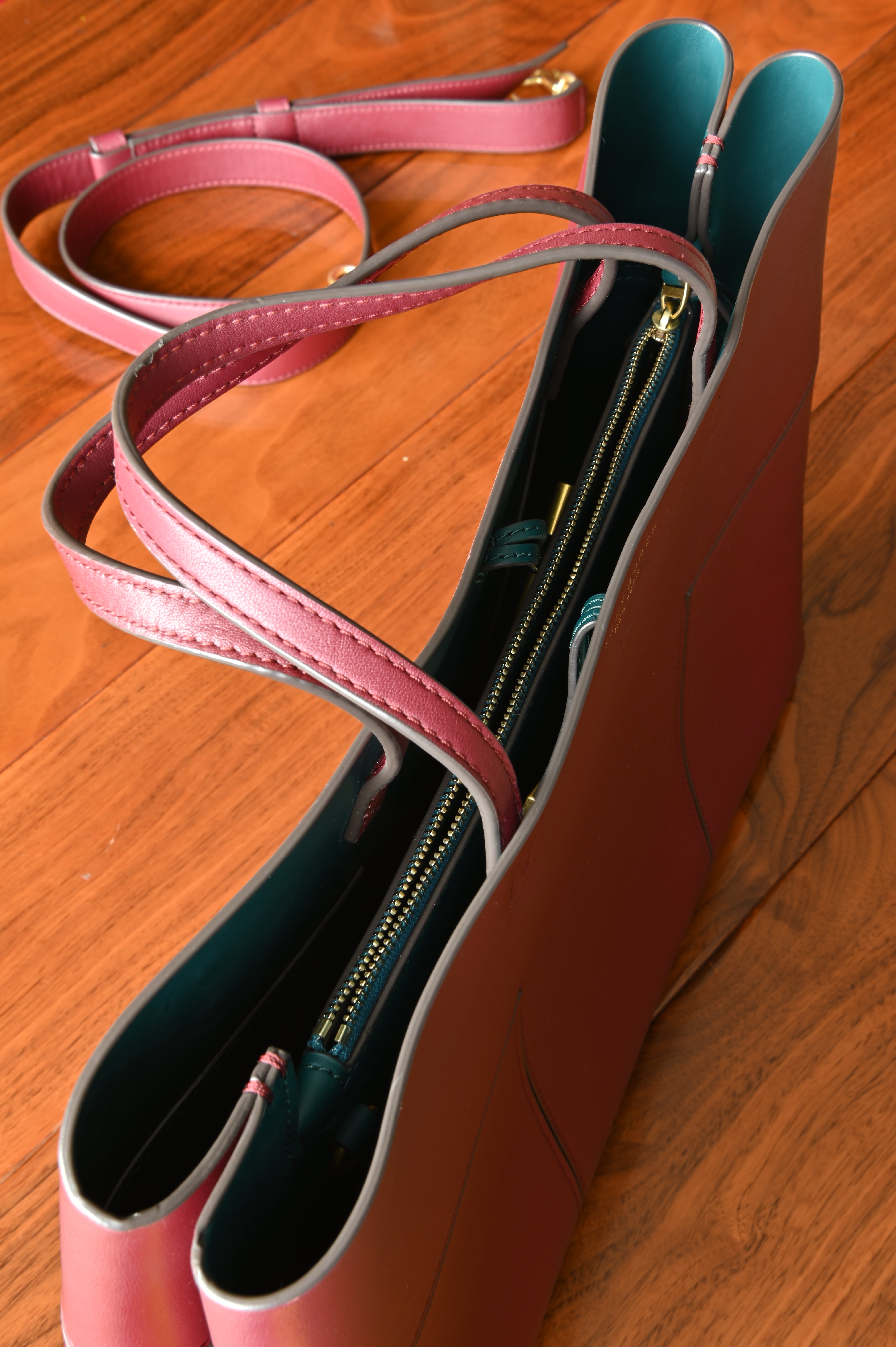 Tory Burch Maroon Tote Bag top