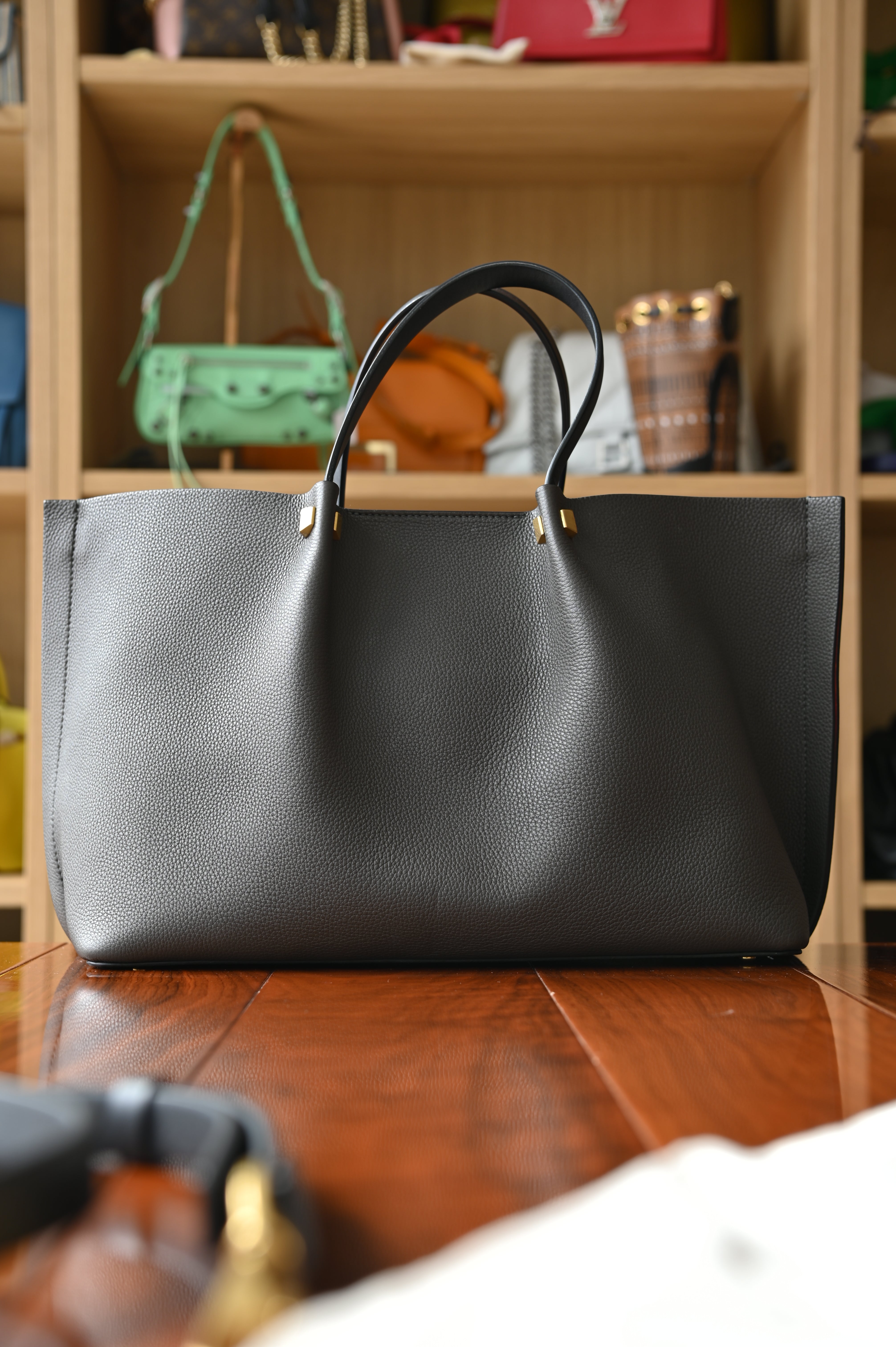 Valentino Garavani Black V-Logo Tote Bag