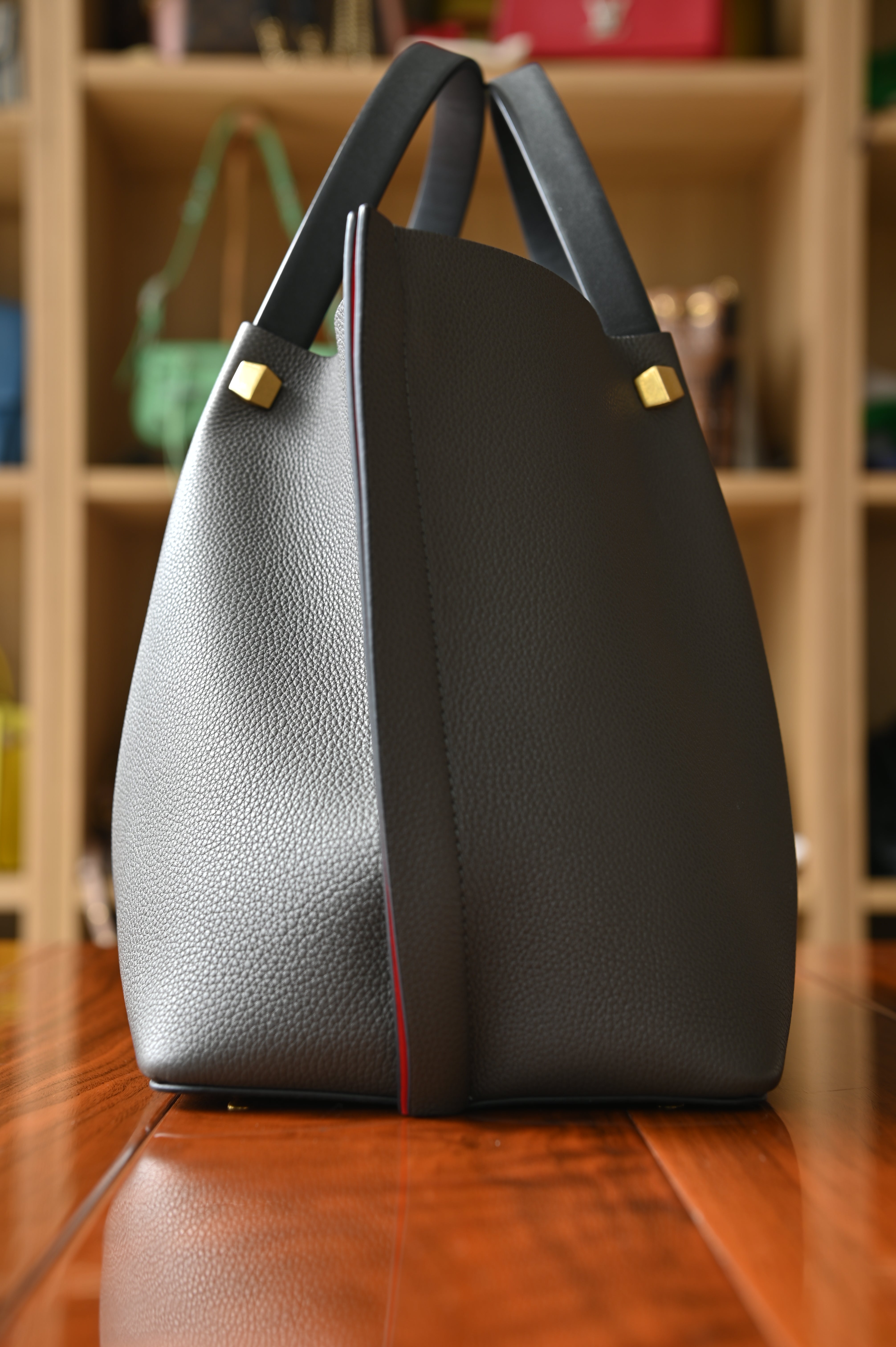 Valentino Garavani Black V-Logo Tote Bag side two