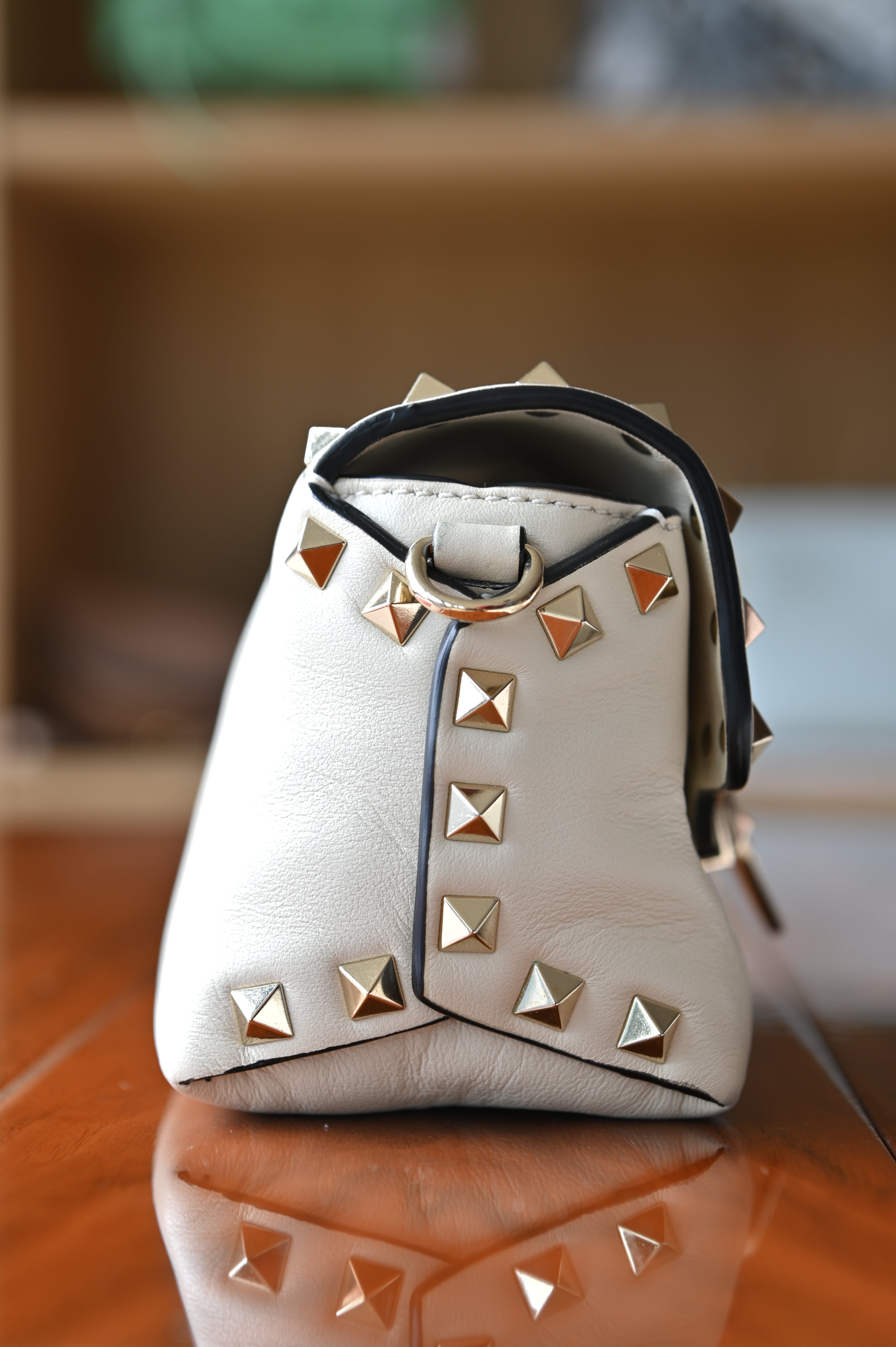 Valentino Small Rockstud Grainy Calfskin Crossbody Bag side