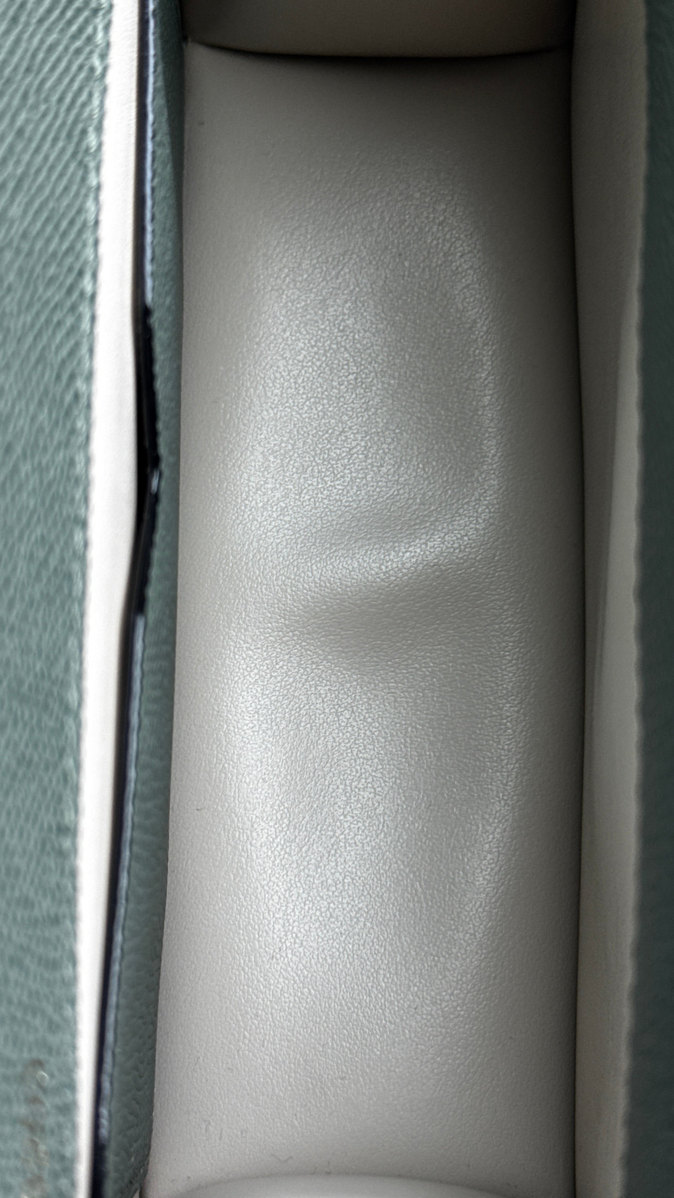Valextra Green Nolo Crossbody Bag inside