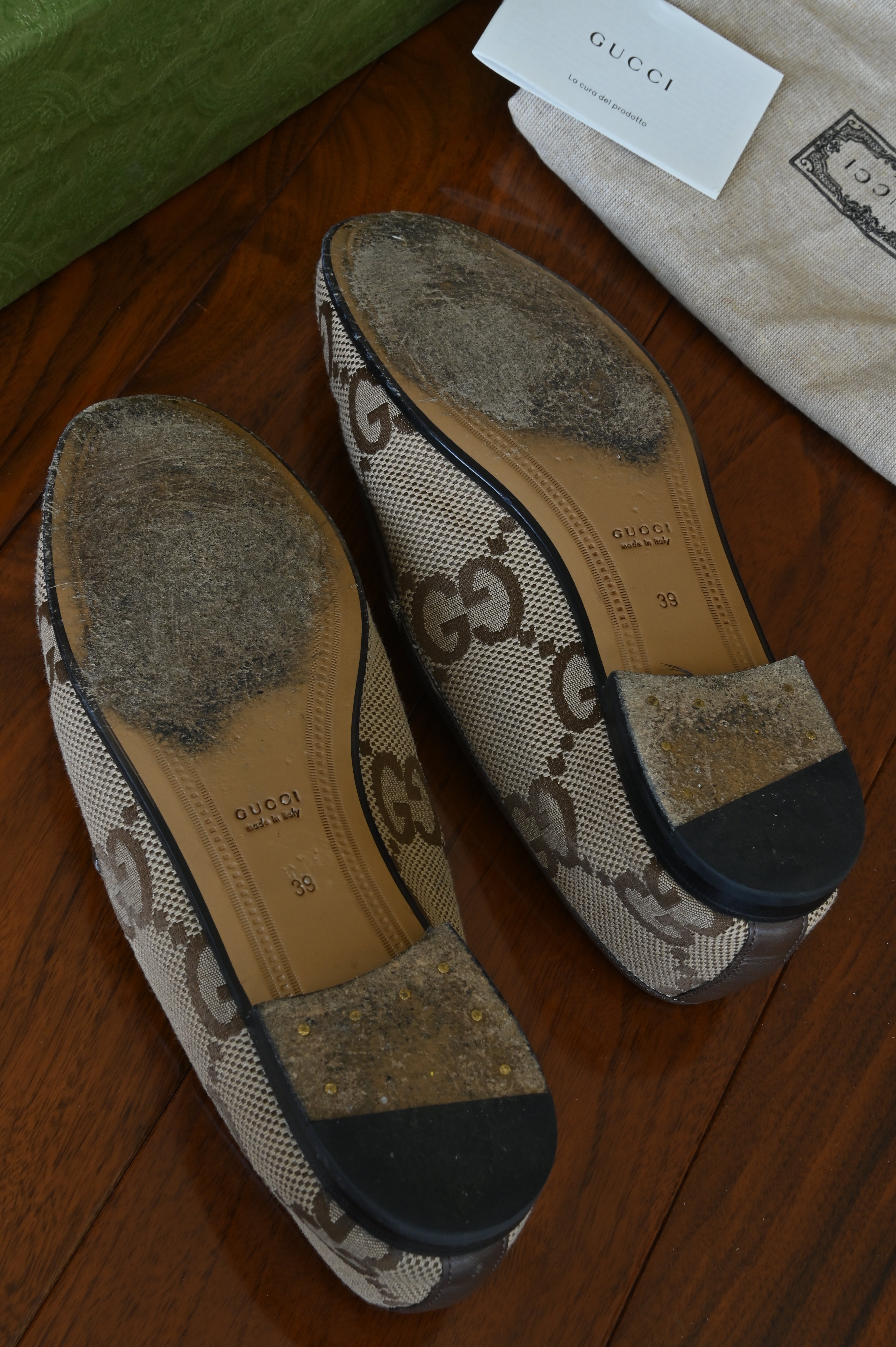 Women's Gucci Jordaan Loafers bottom