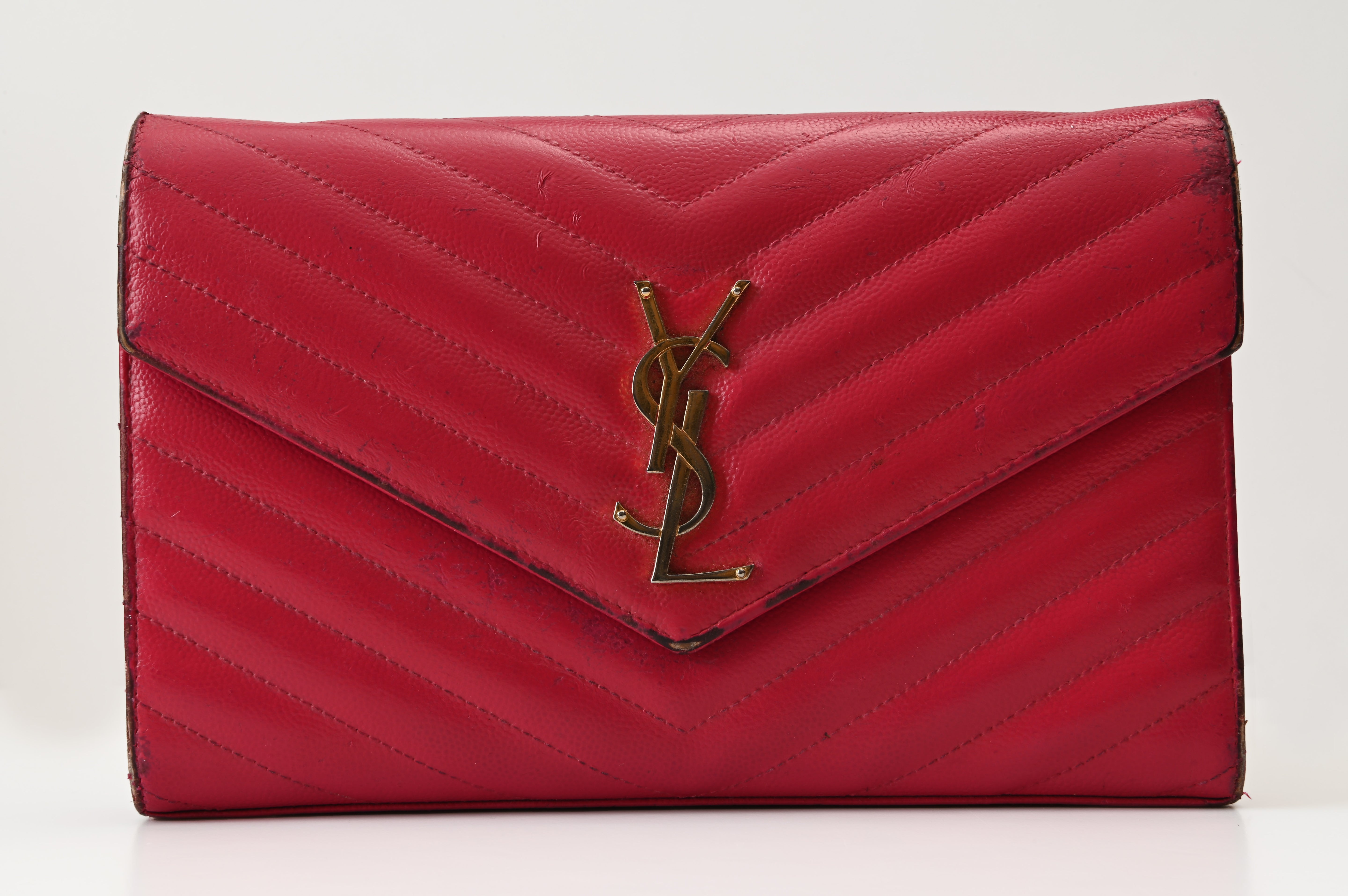 YSL Kate WOC in caviar leather restoration