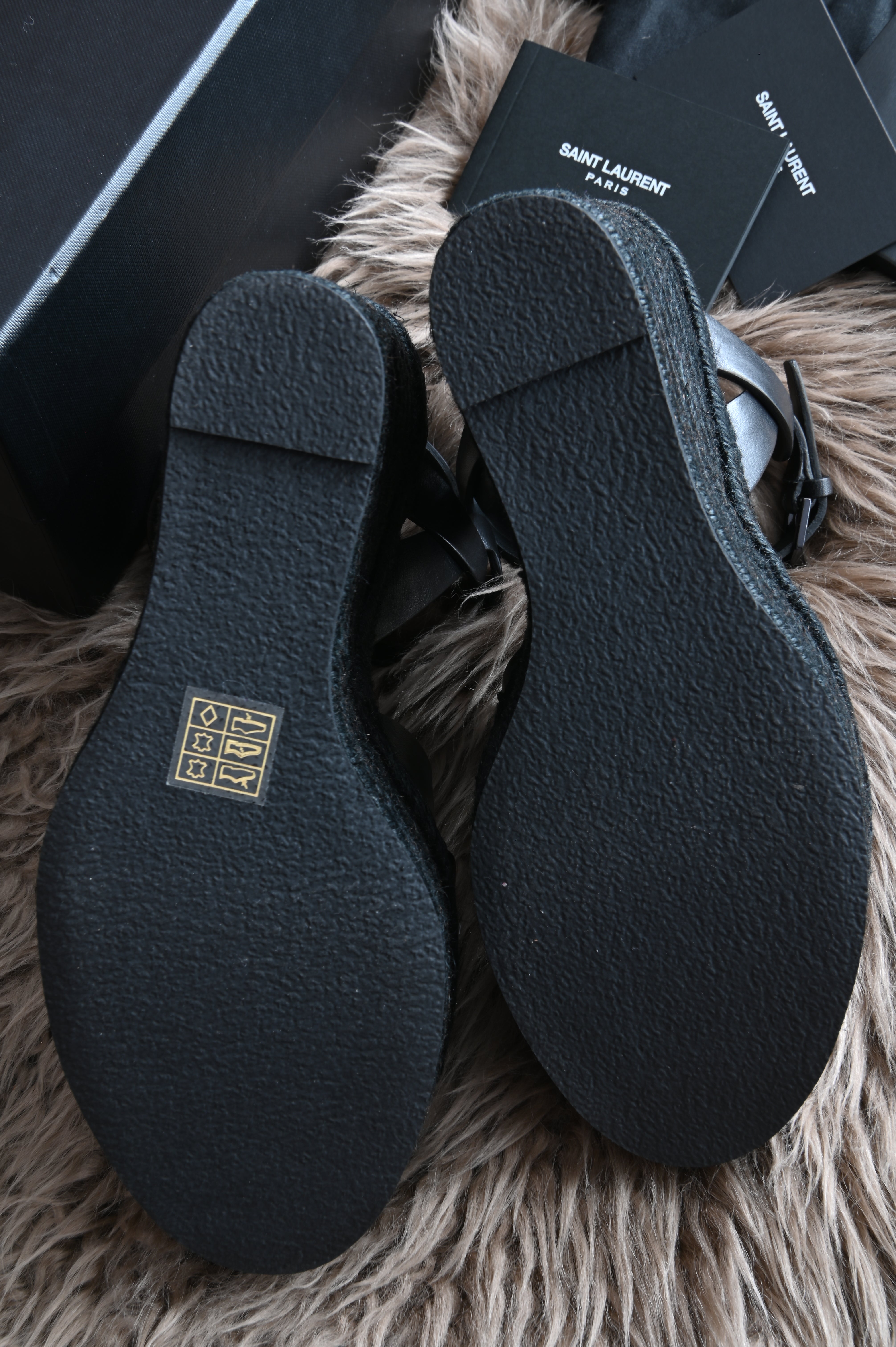 Saint Laurent Tribute Wedge in Black