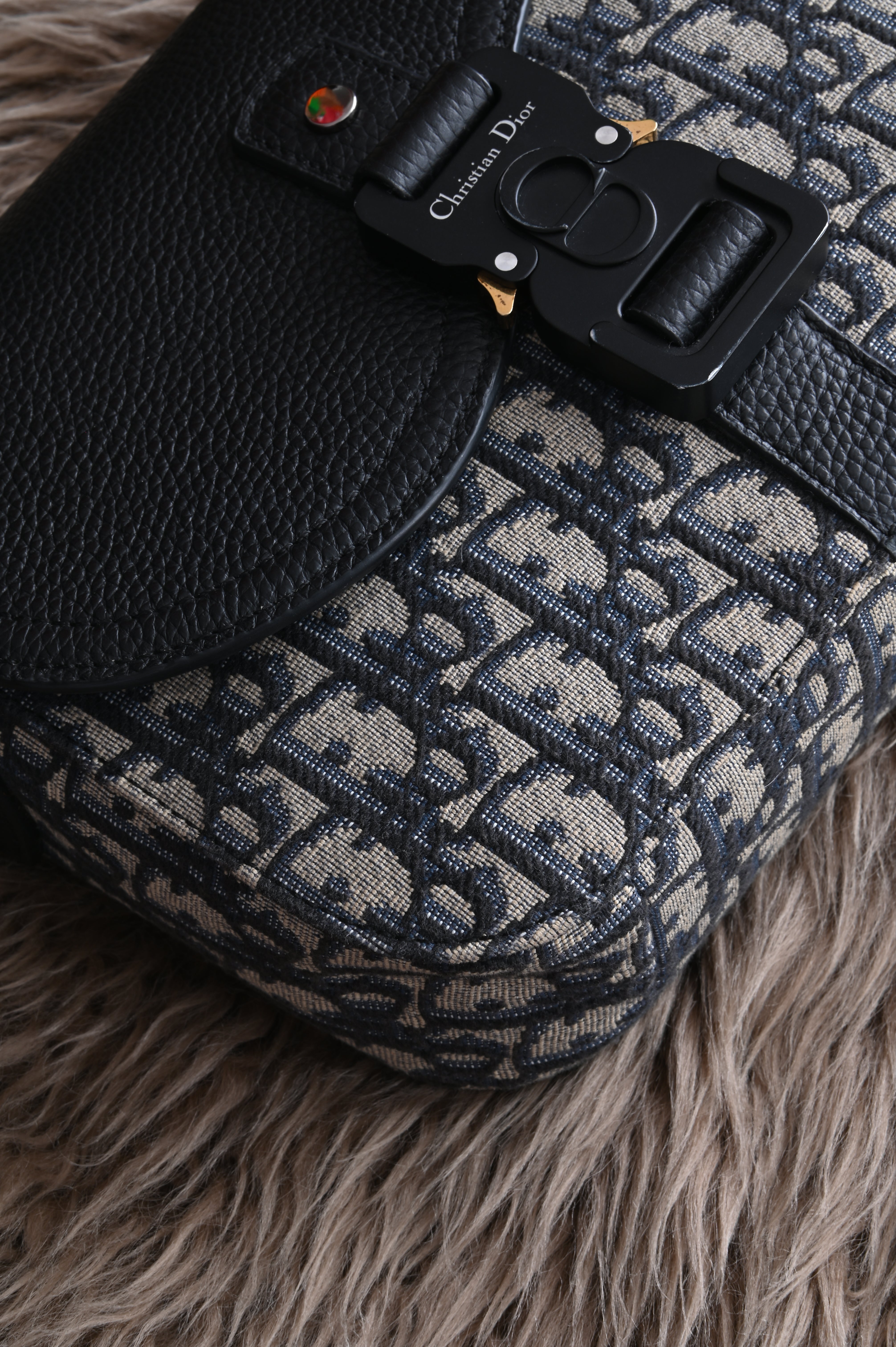 Dior Small Saddle Messenger Bag with Flap