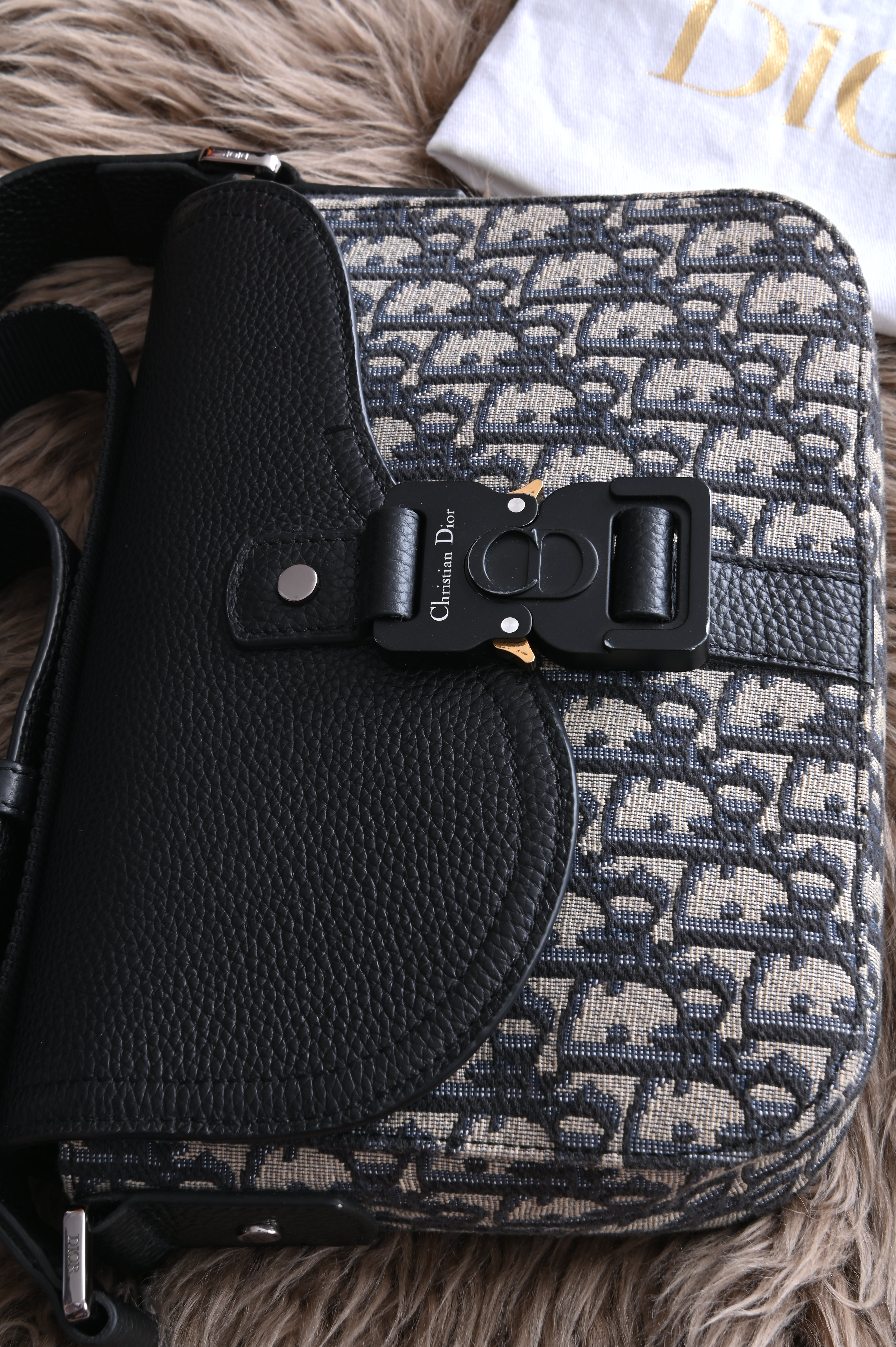 Dior Small Saddle Messenger Bag with Flap