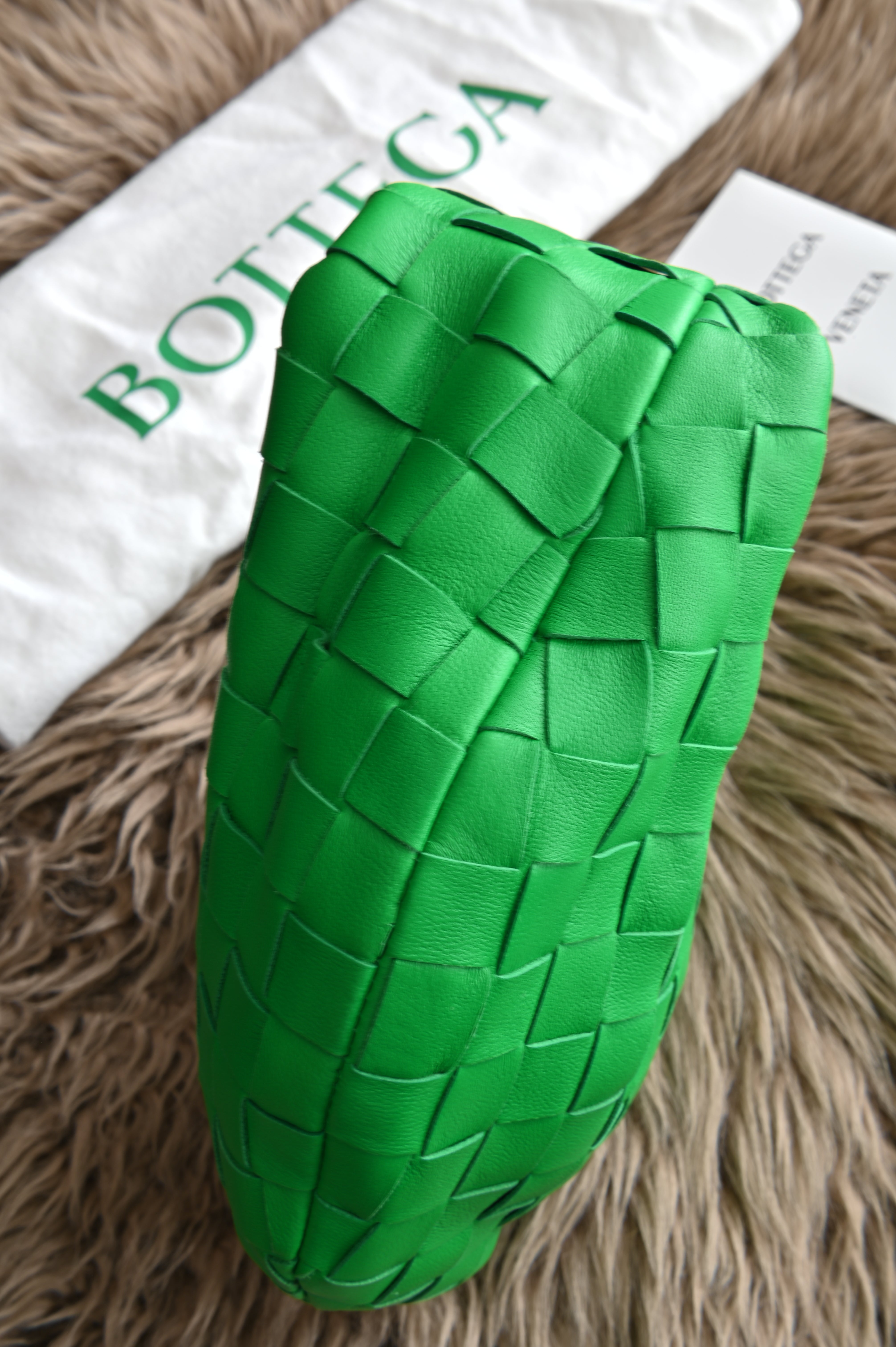 Bottega Venetia Mini Jodie in Parakeet green