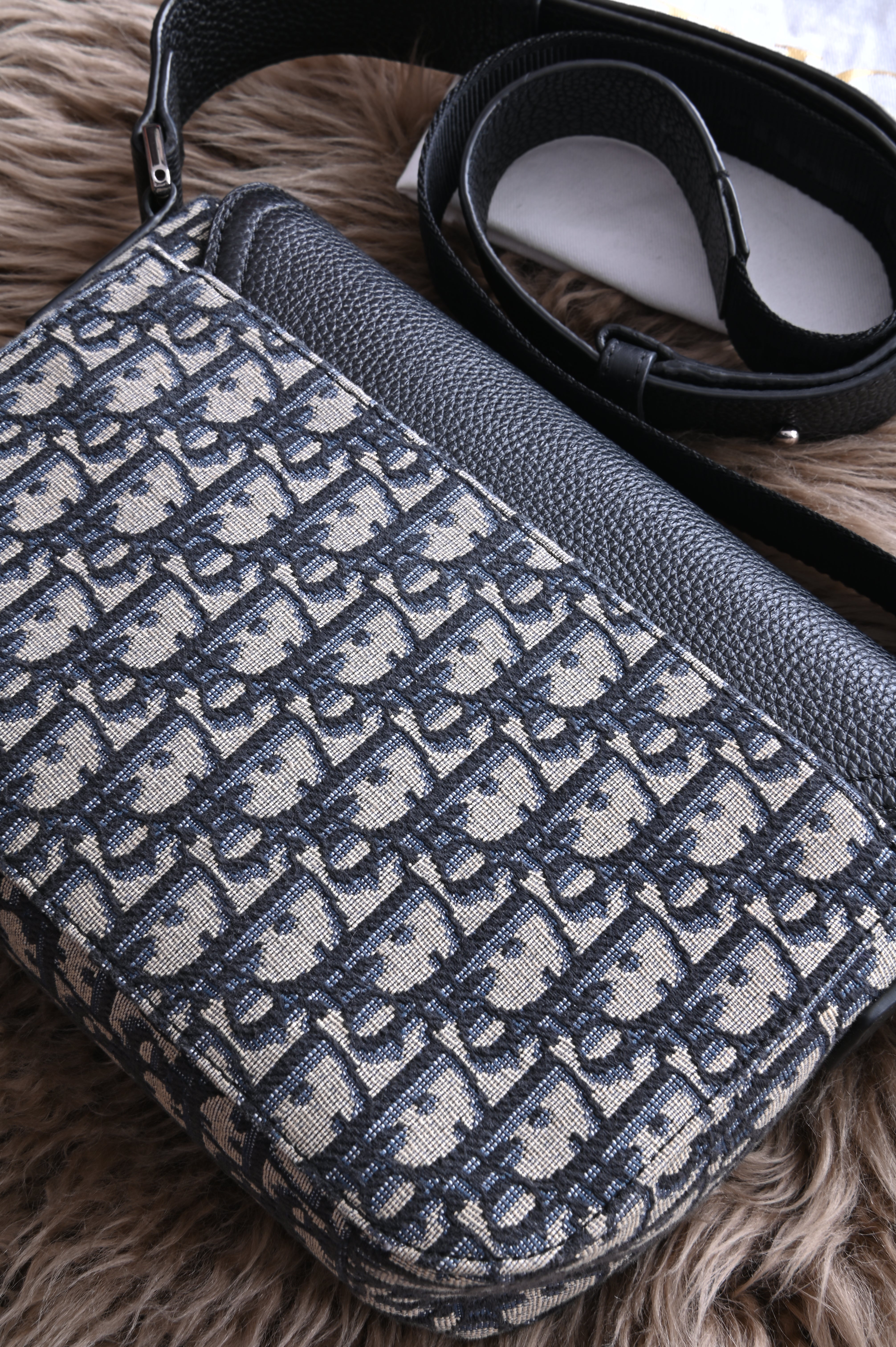 Dior Small Saddle Messenger Bag with Flap