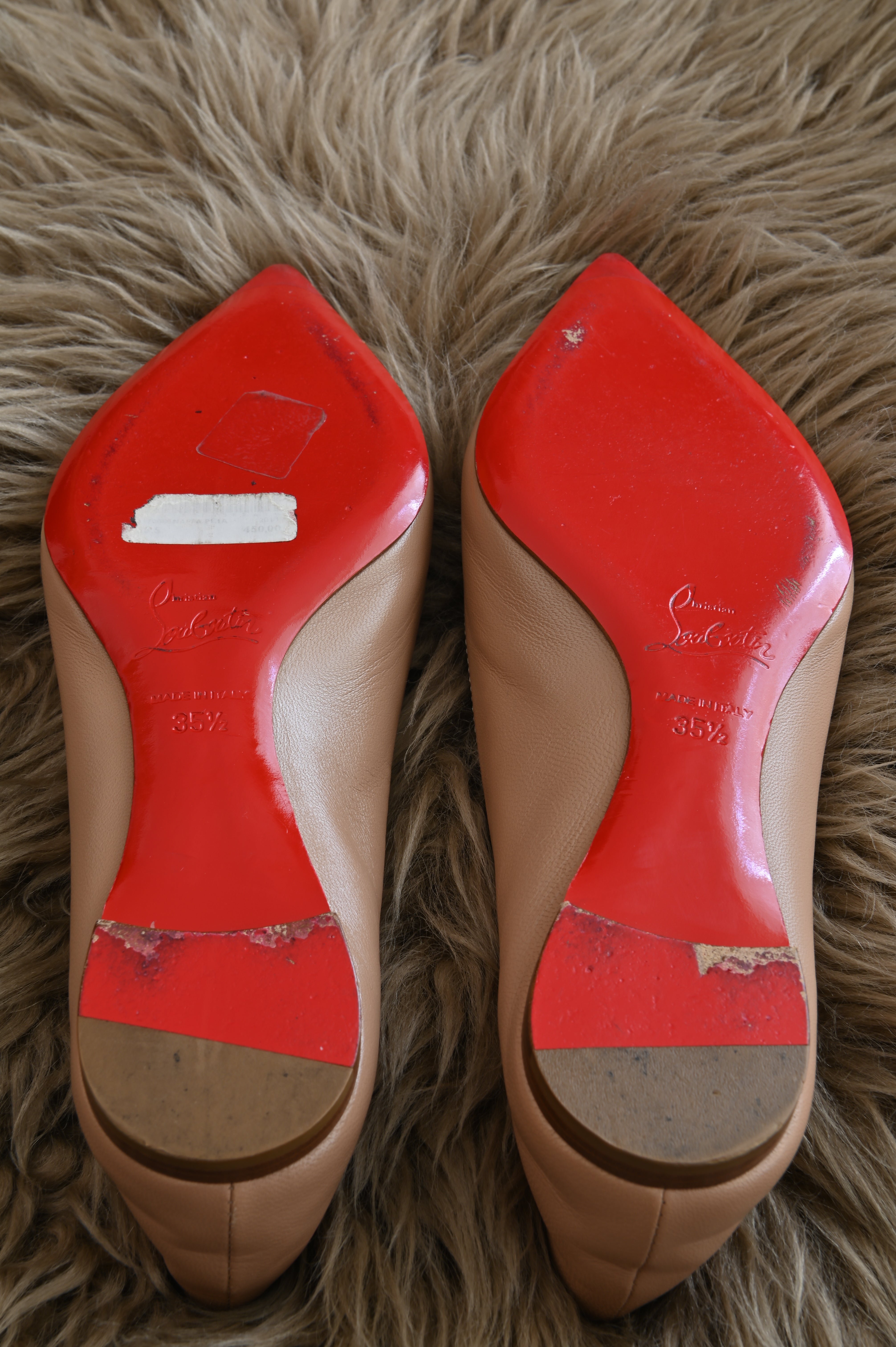 Christian Louboutin Ballerina flats in nude