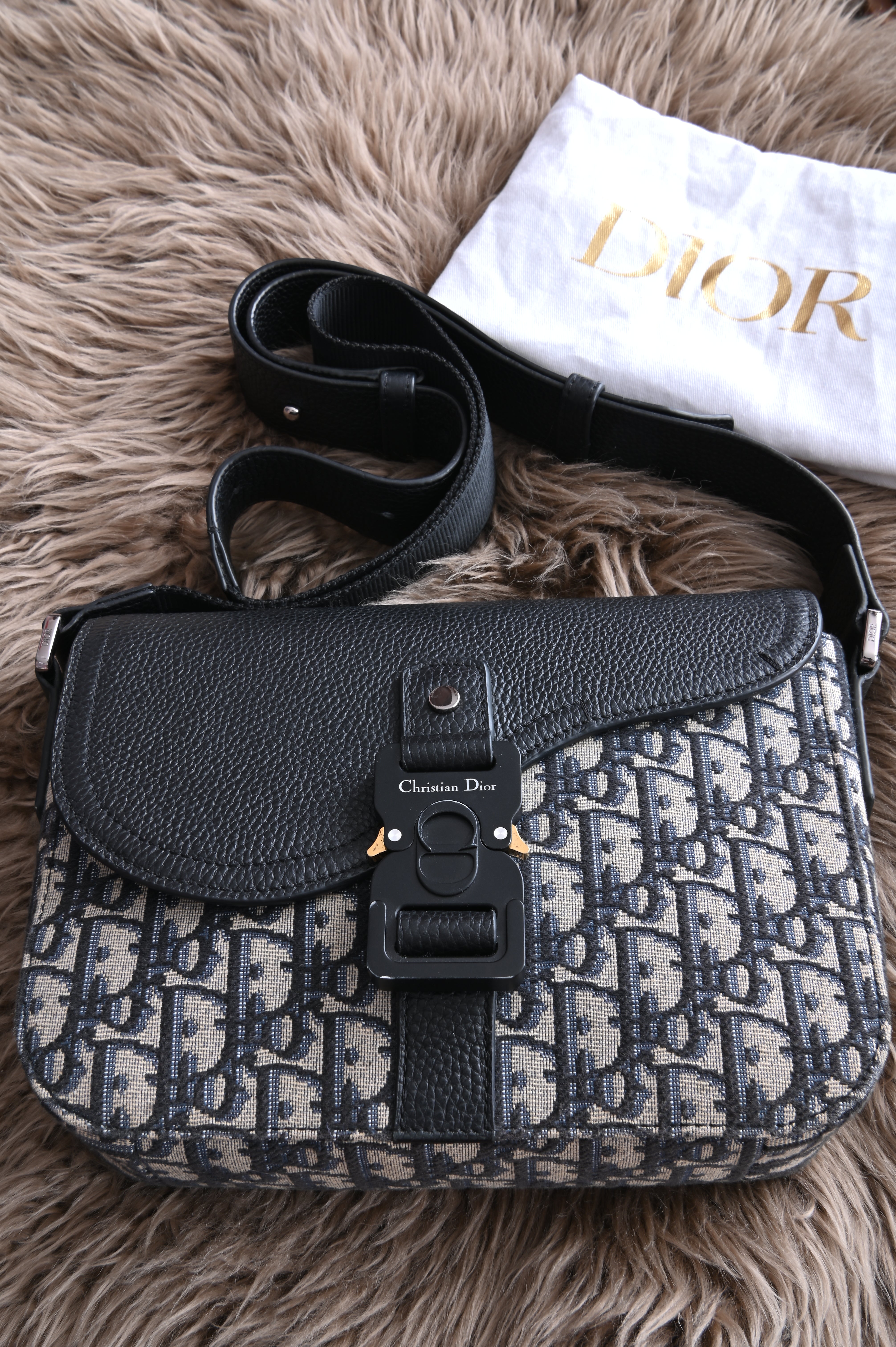 Dior Small Saddle Messenger Bag with Flap
