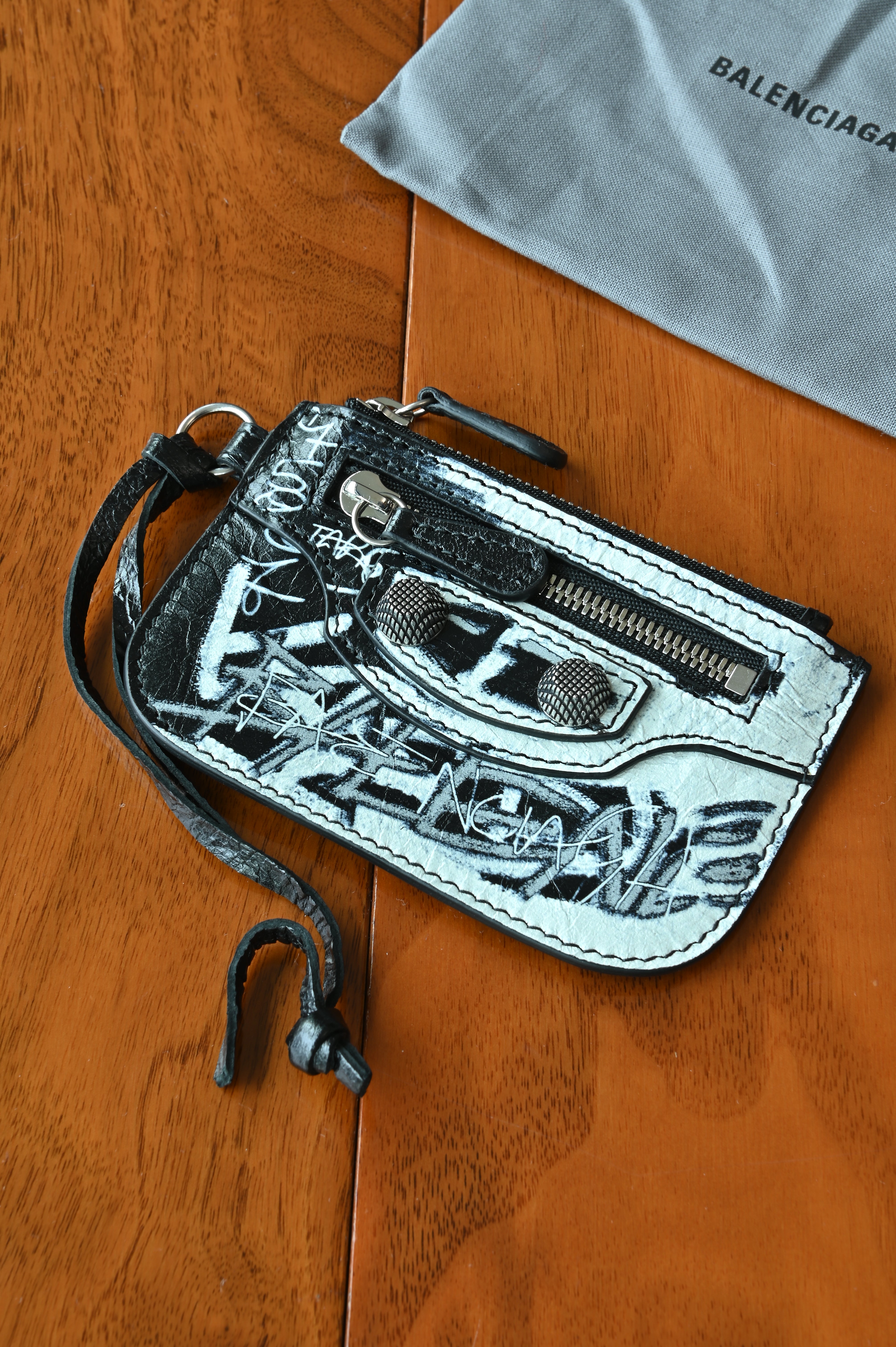 Balenciaga Le Cagole Graffiti Coin Purse