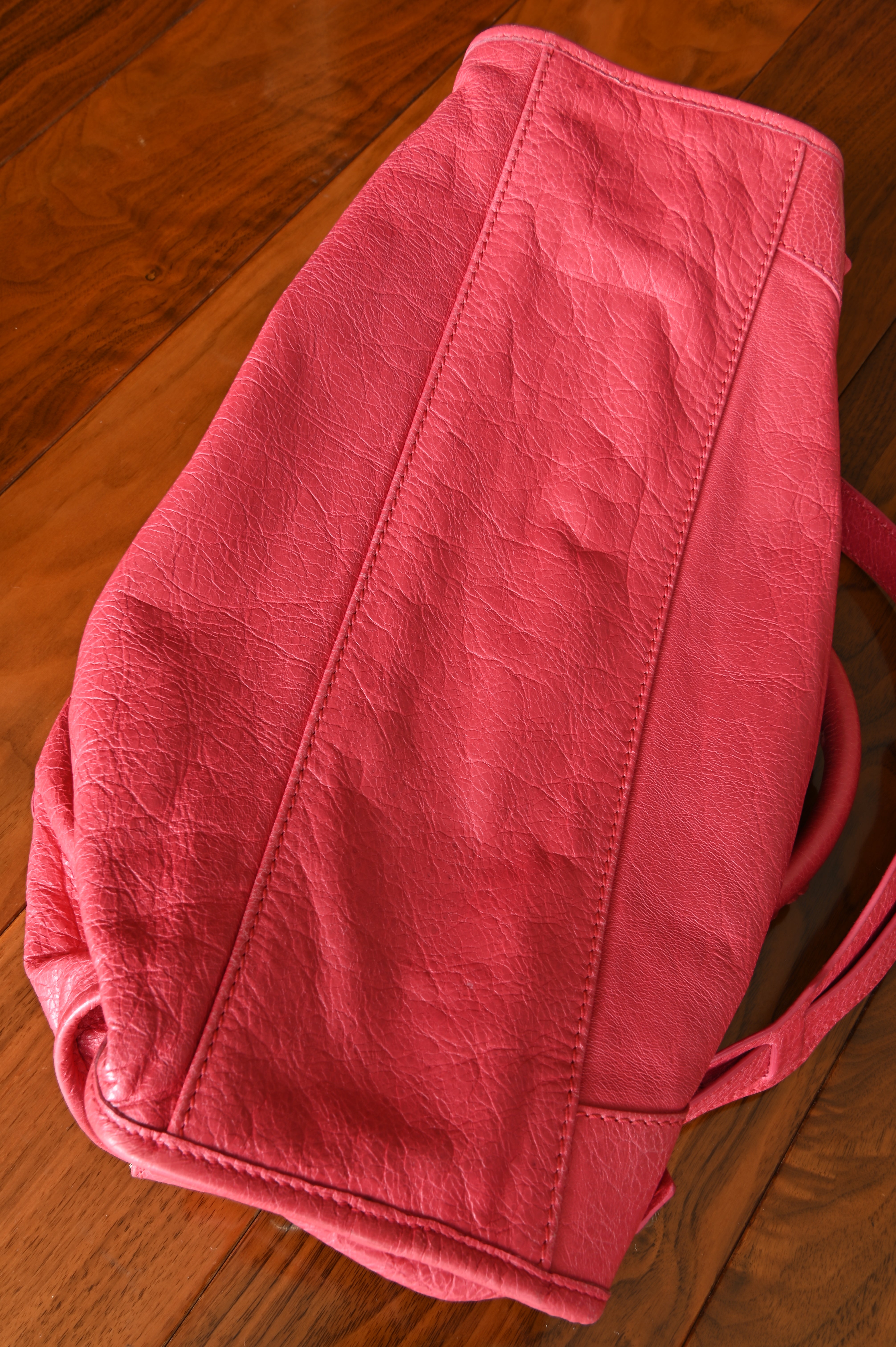 Balenciaga Pink Le City Bag bottom