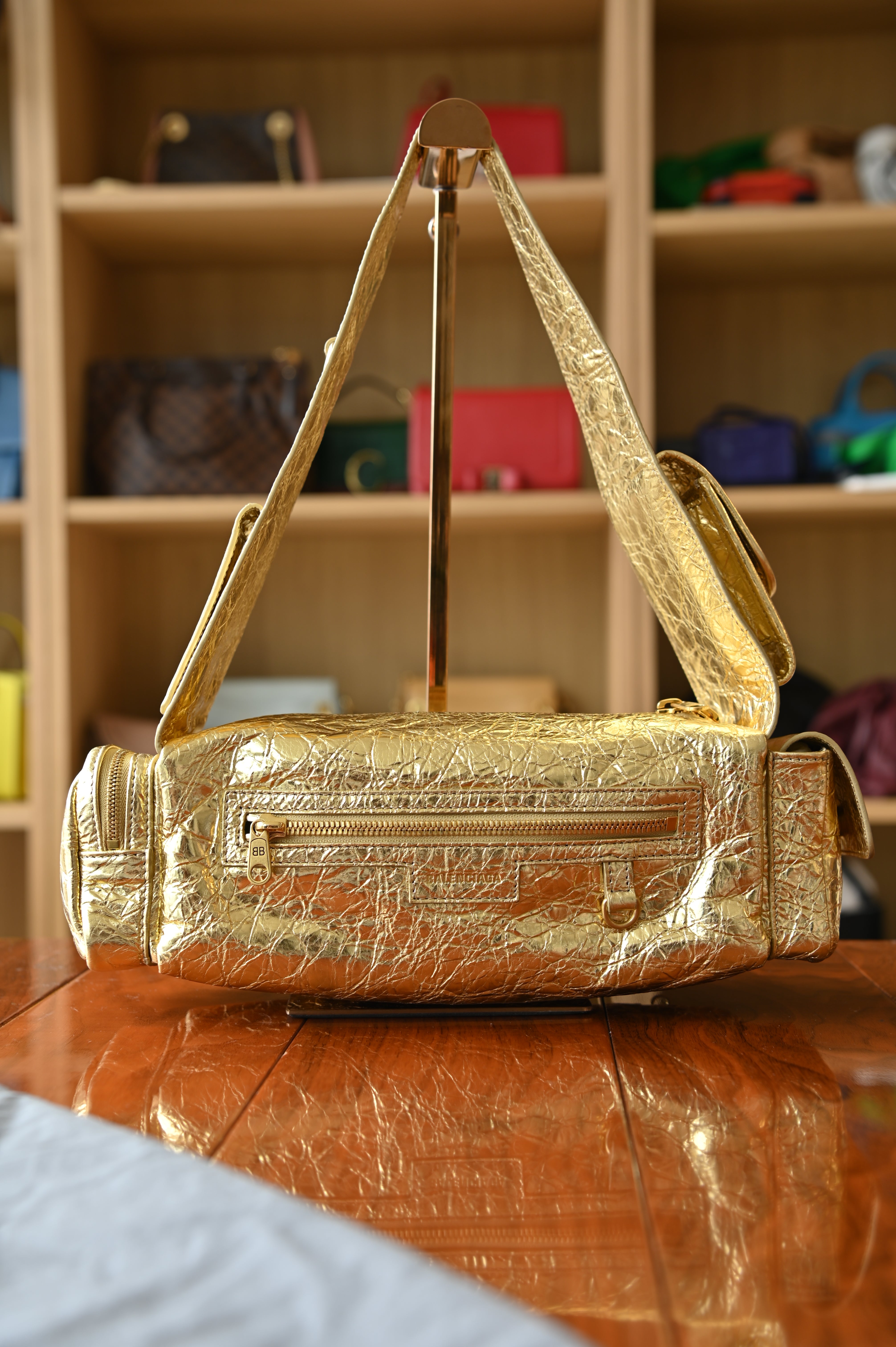 Balenciaga Superbusy Arena Lamb Sling Bag back