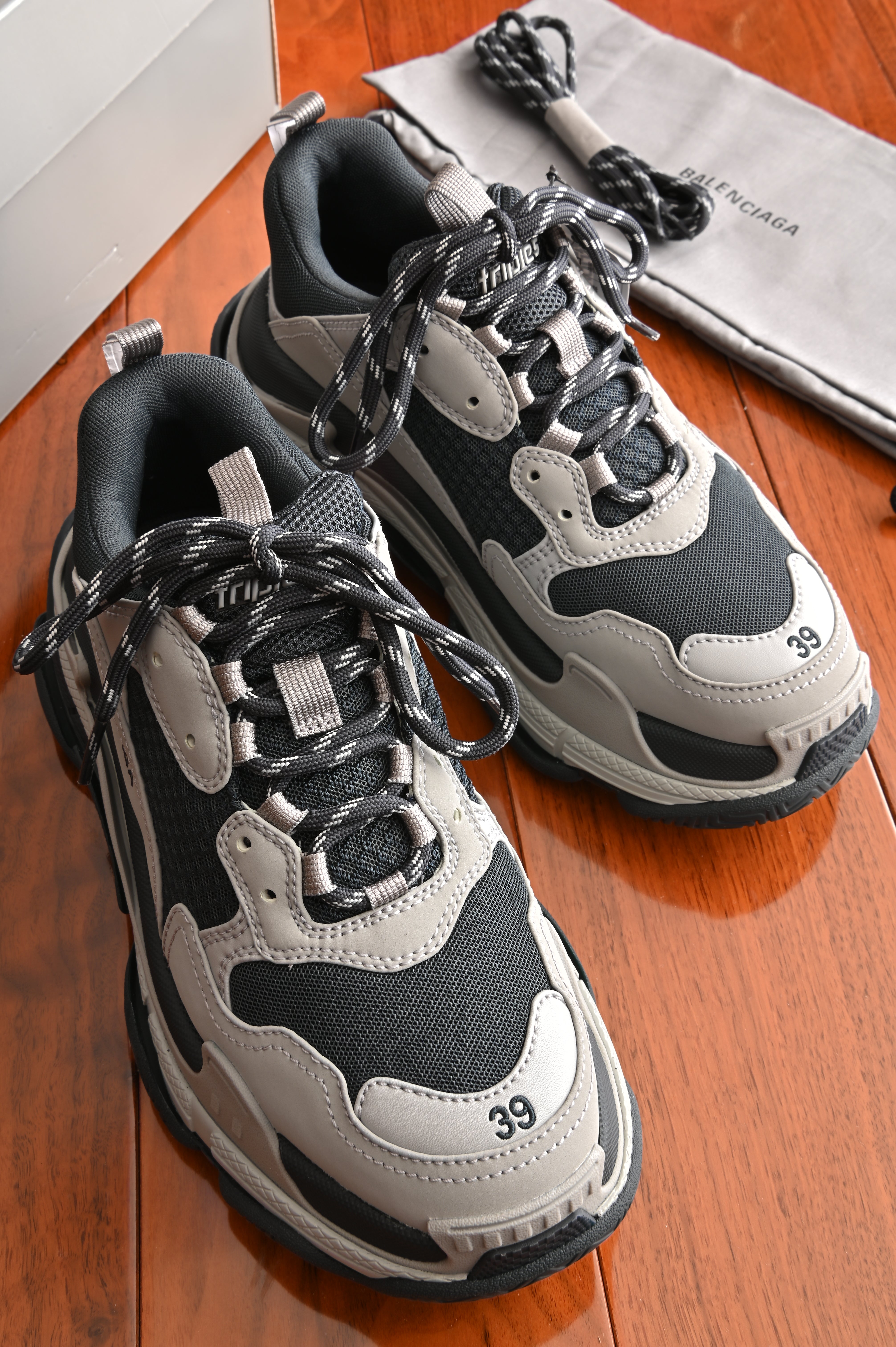 Balenciaga Tricolor Triple S Sneakers front