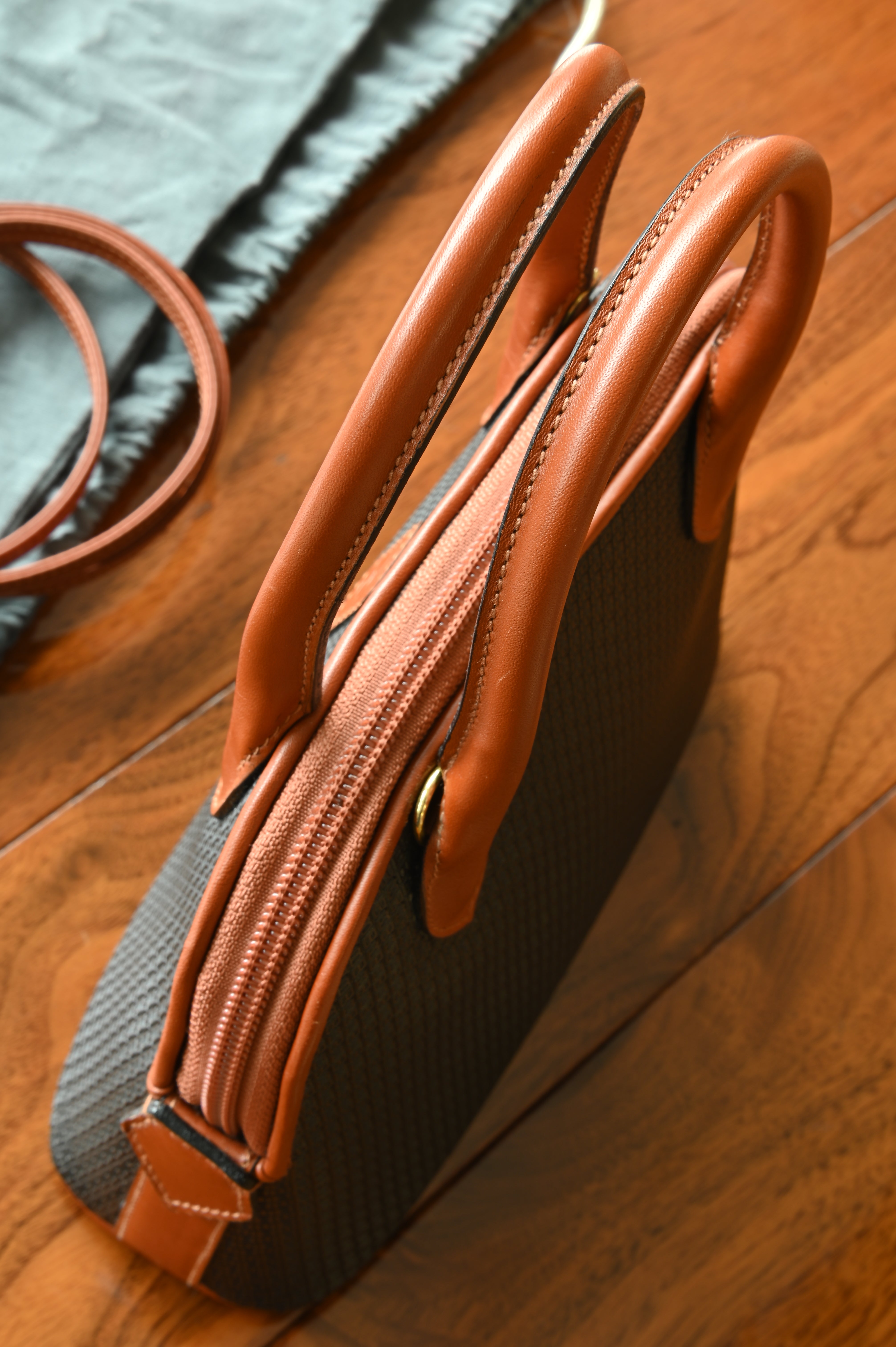 Bally Black And Brown Mini Shoulder Bag handle