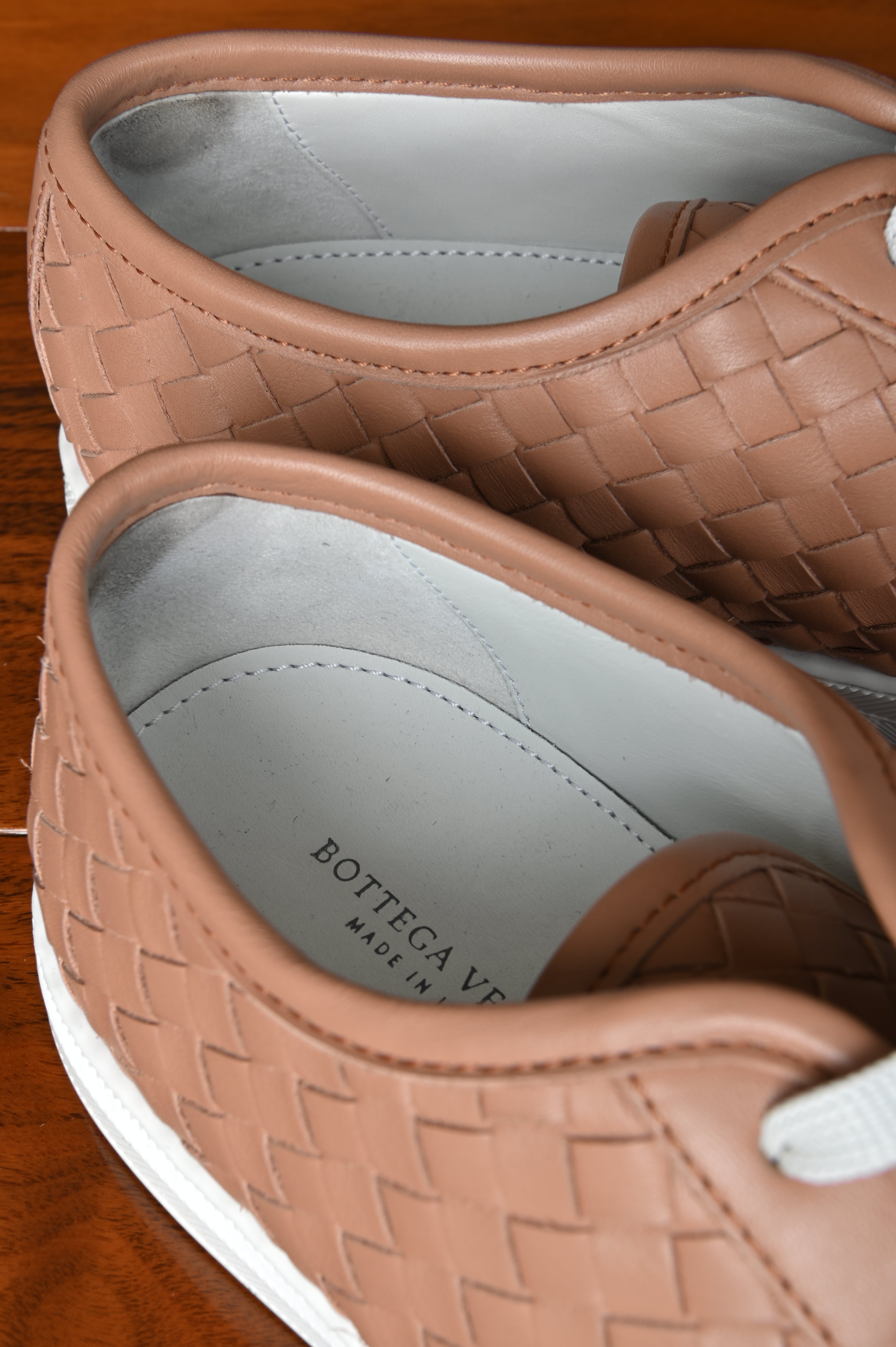 Bottega Veneta Pink Speedster Leather Sneakers two
