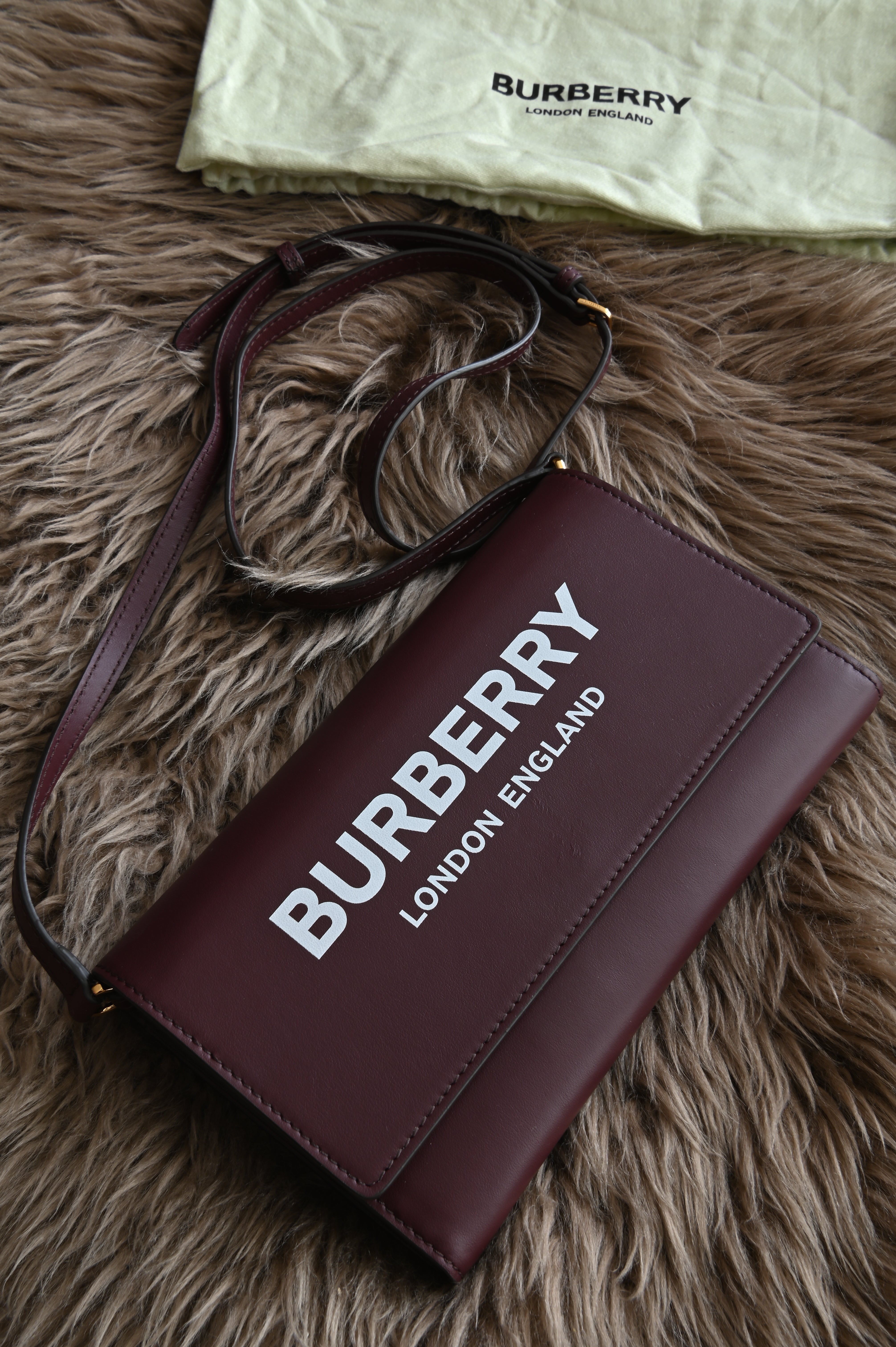 Burberry Hazelmere Wallet on Strap front