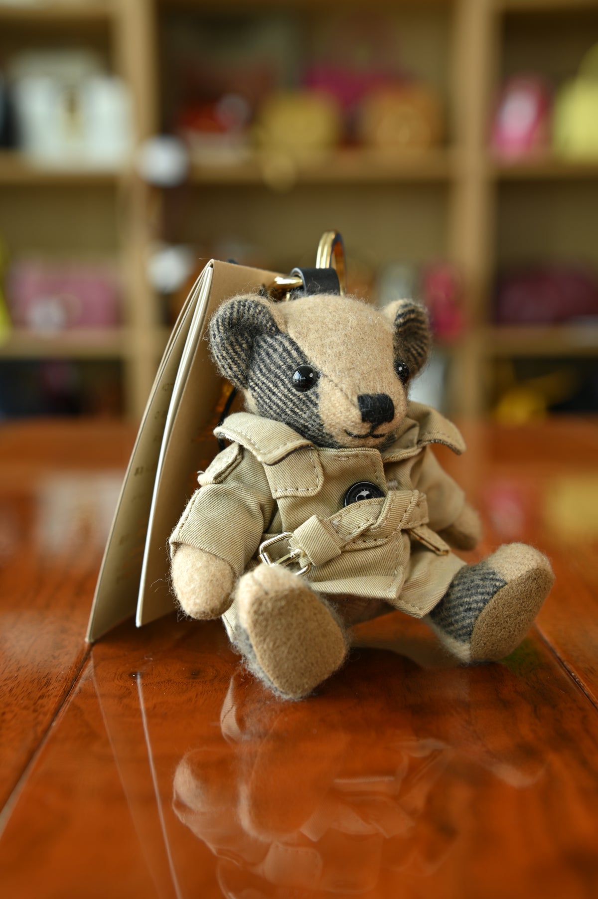 Burberry Light Beige Teddy Bear Cloak Keychain