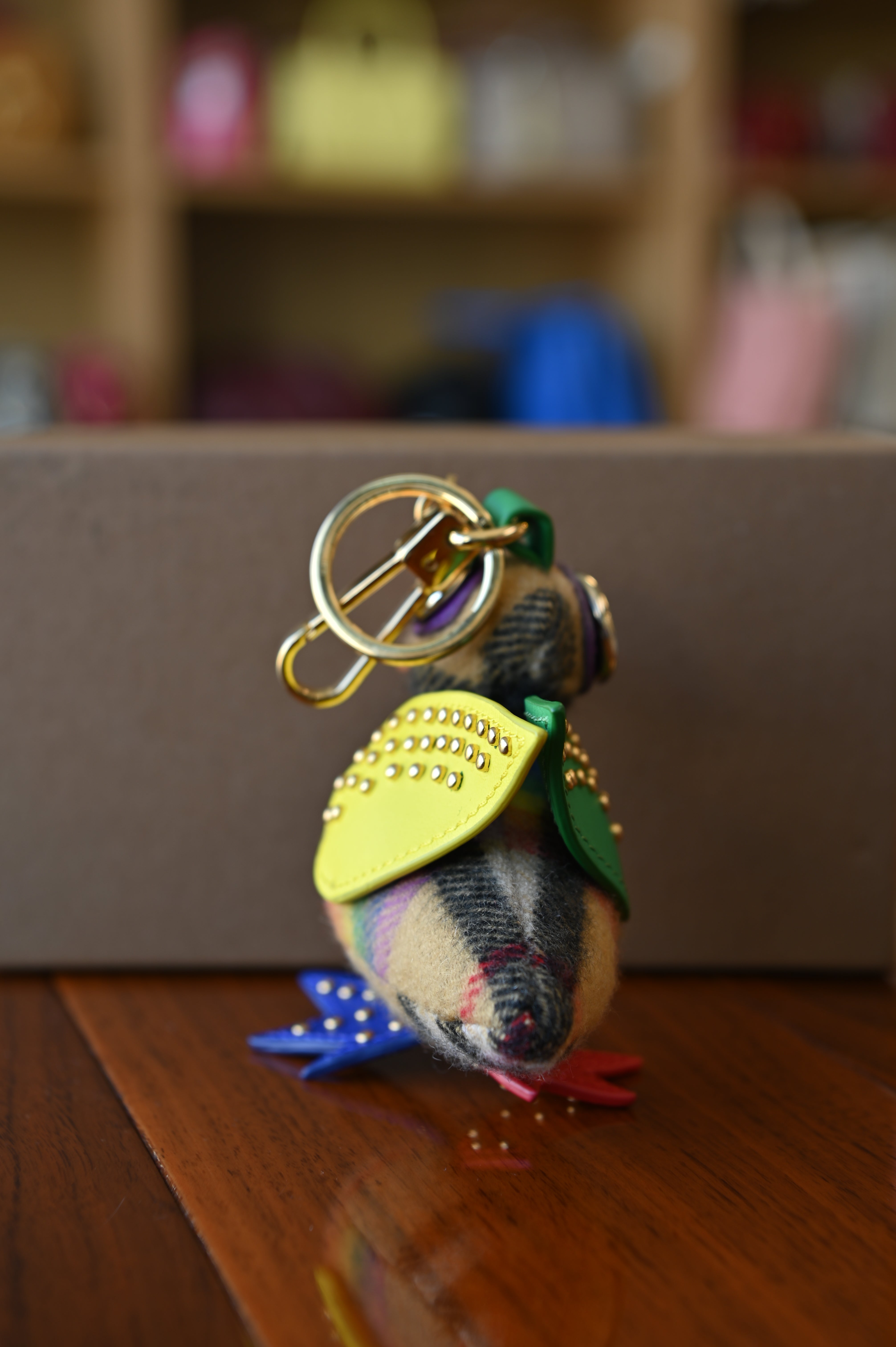 Burberry Multicolor Duck Gold Bag Charm back