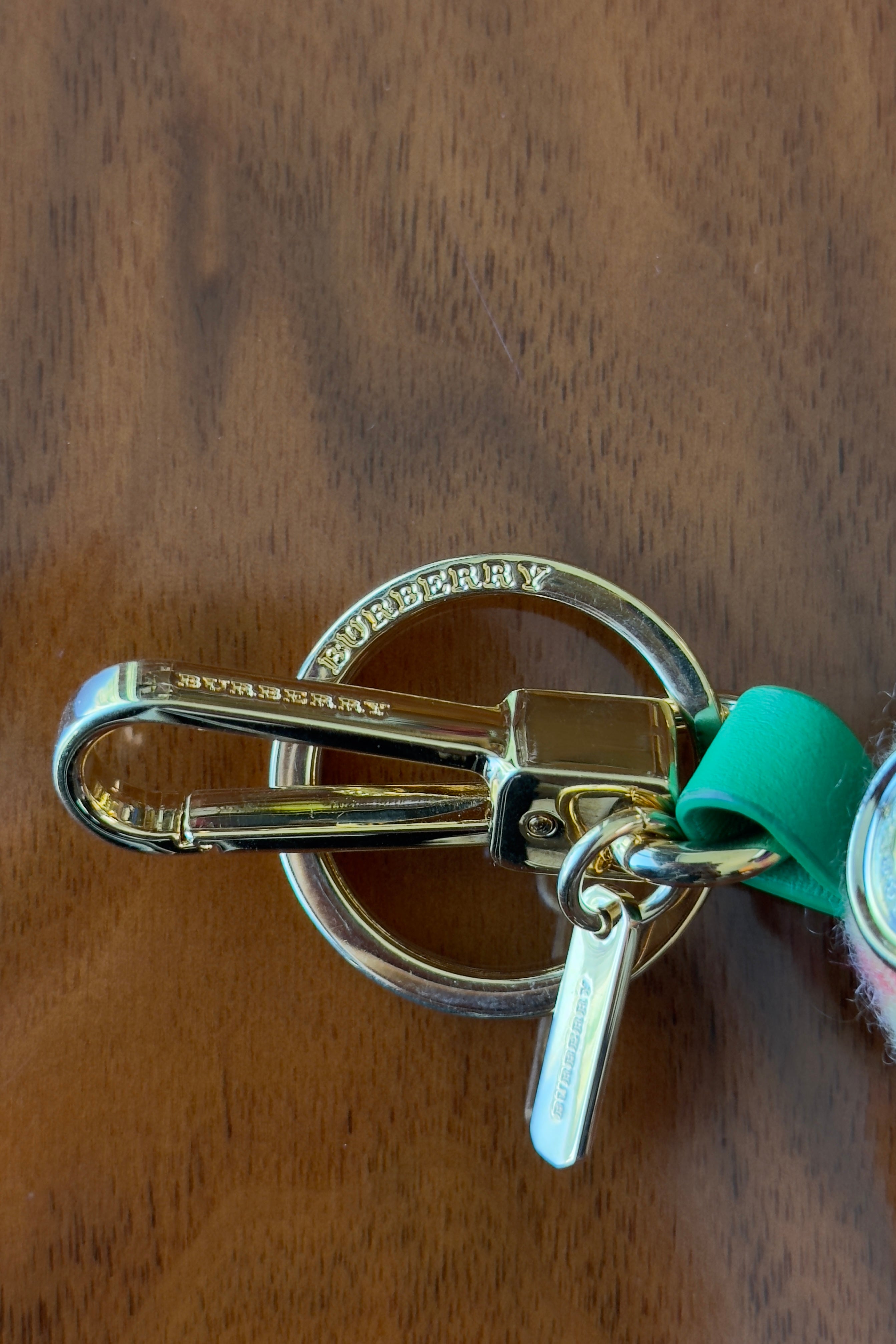 Burberry Multicolor Duck Gold Bag Charm engrave