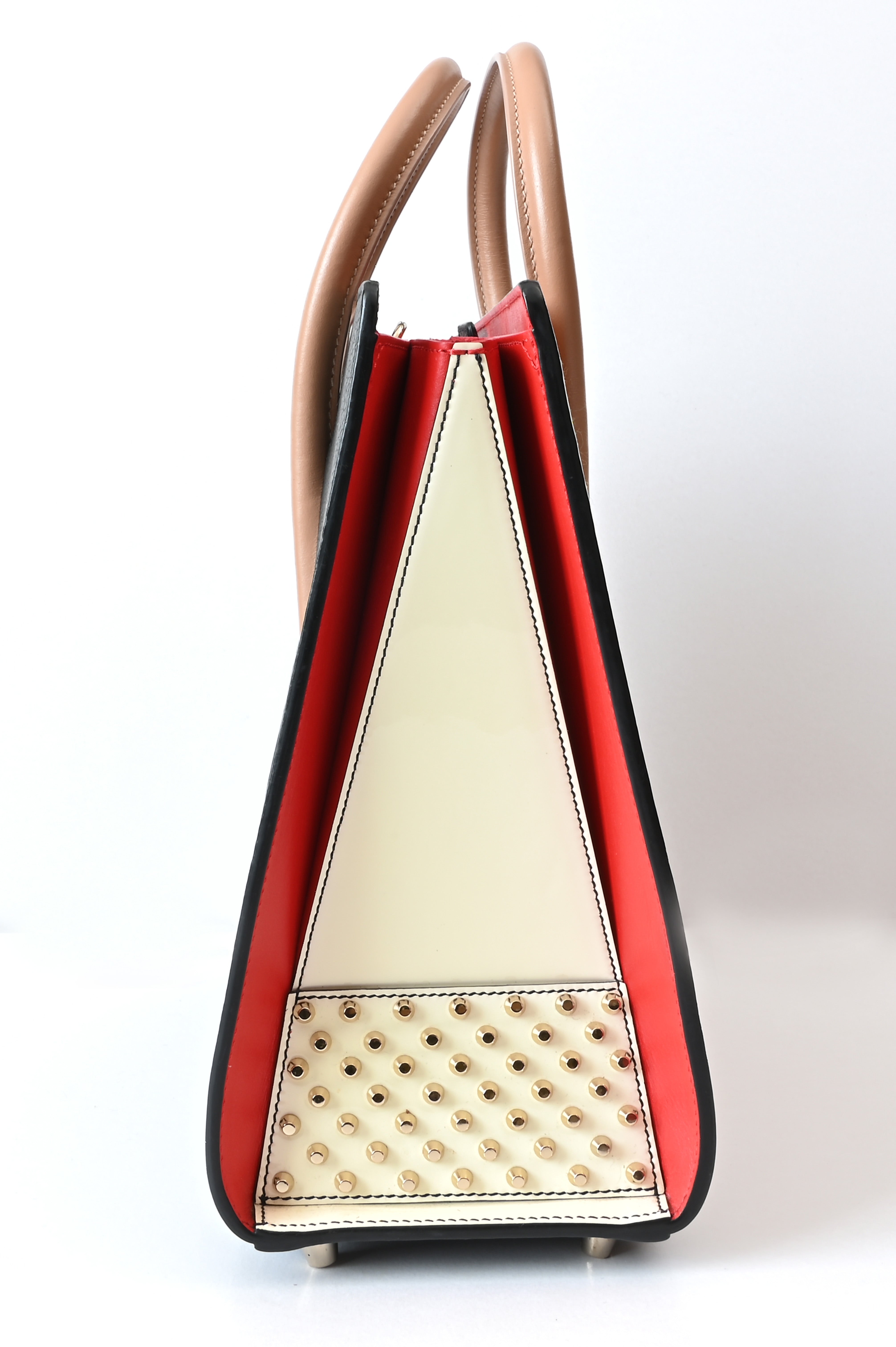 Christian Louboutin Paloma Tote Leather and Africube Textile