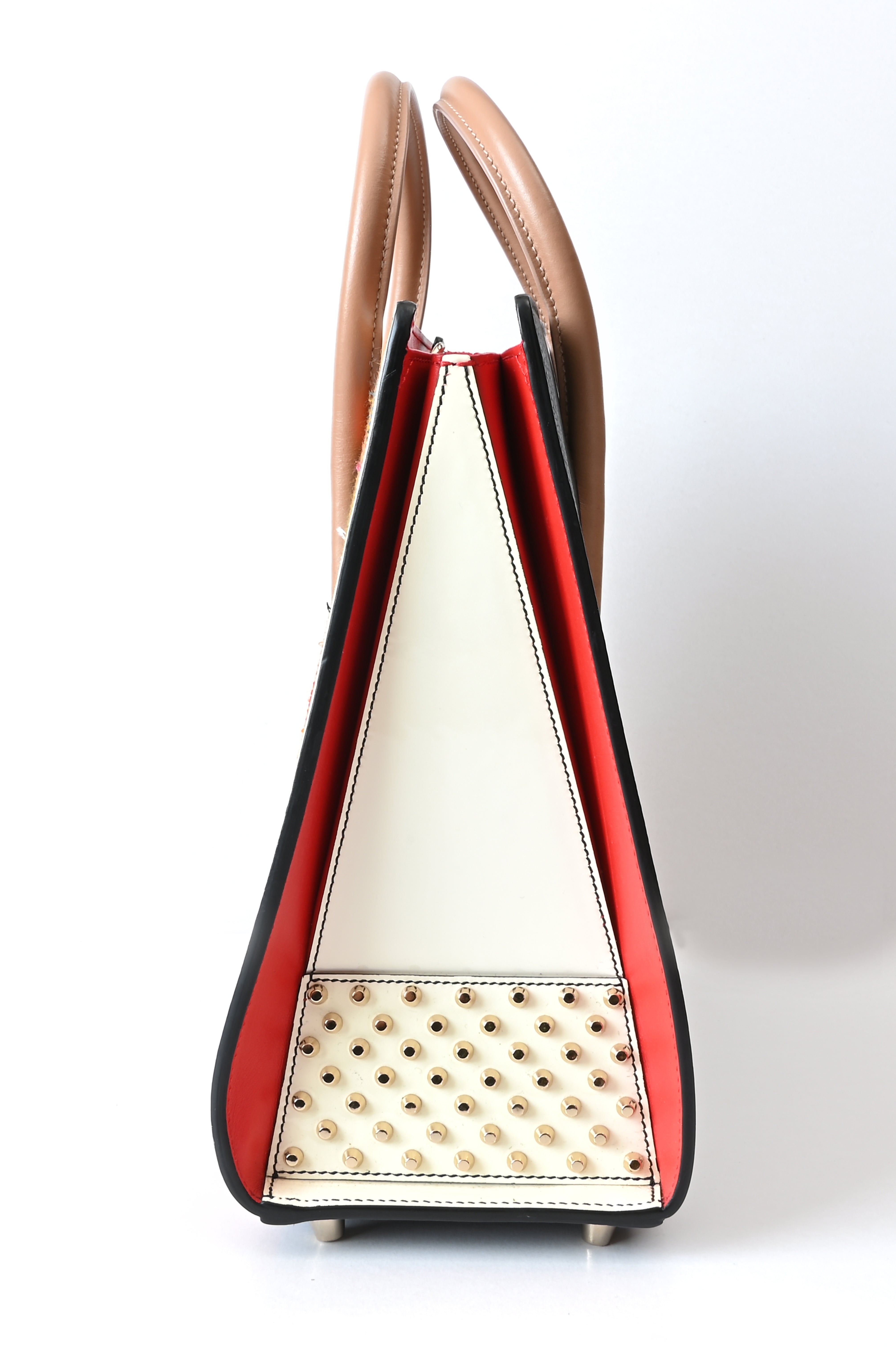 Christian Louboutin Paloma Tote Leather and Africube Textile