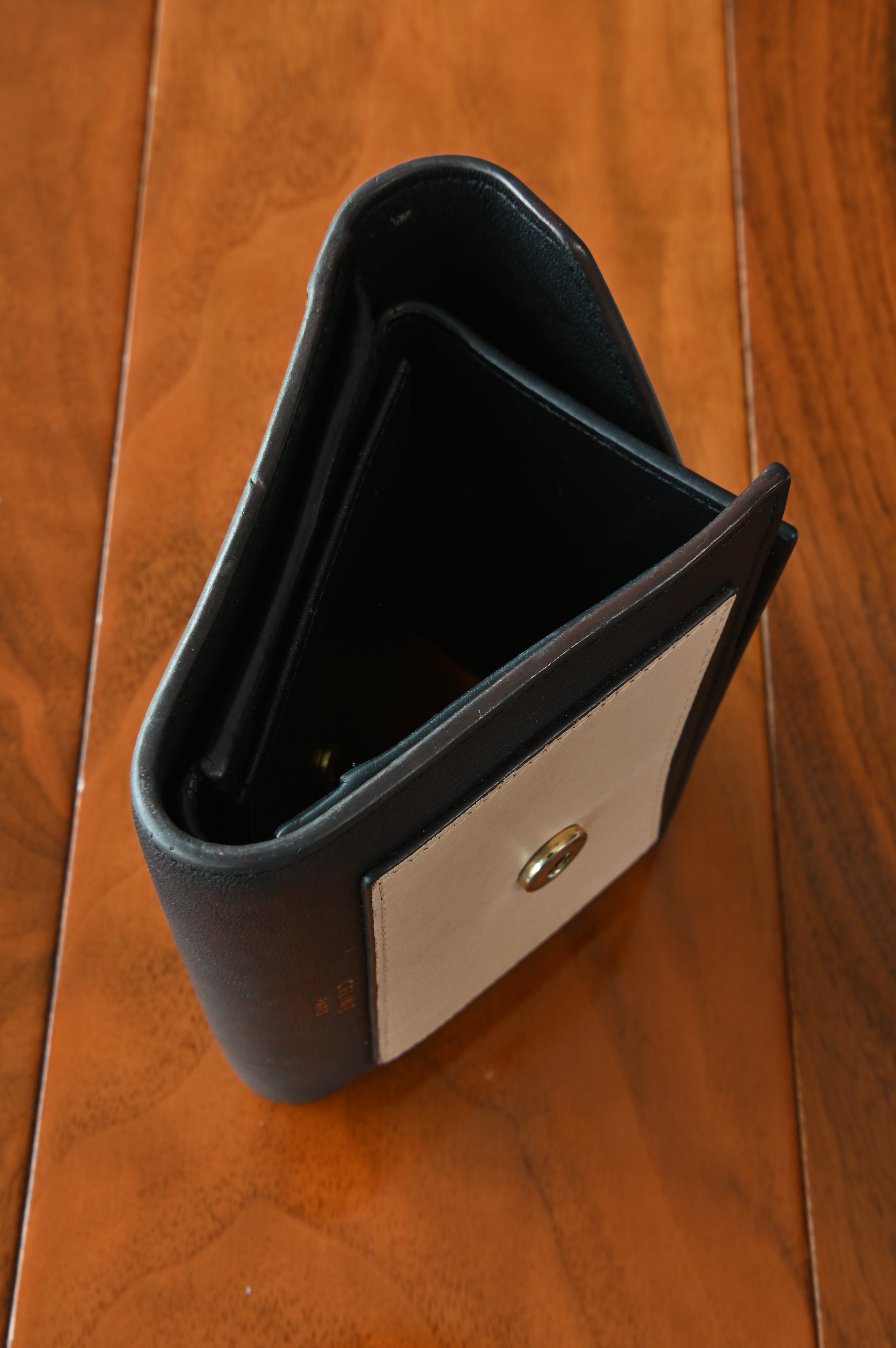 Céline Envelope Tri-Color Compact Wallet side three