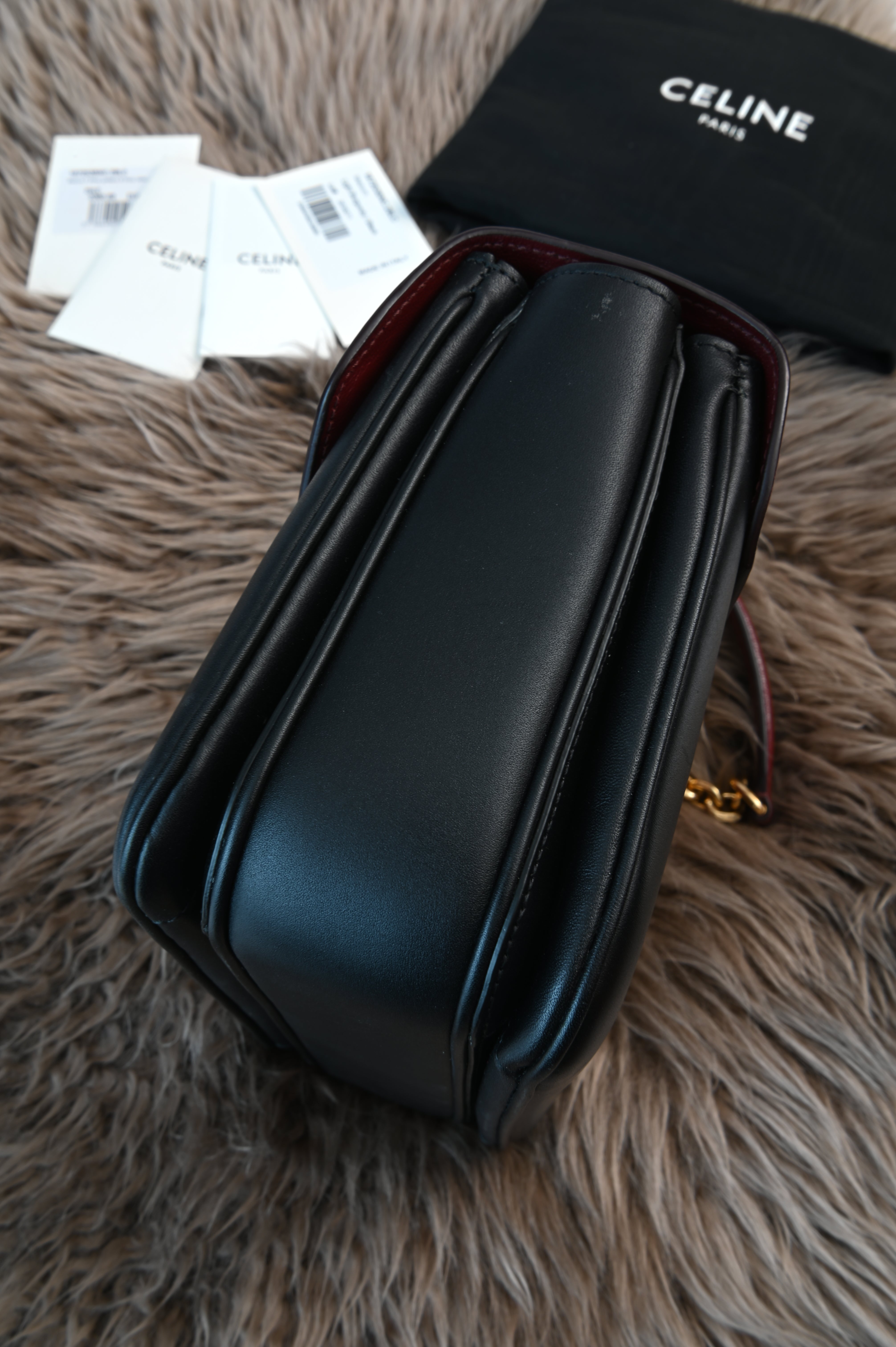 Celine Medium C two-tone shoulder bag side 2