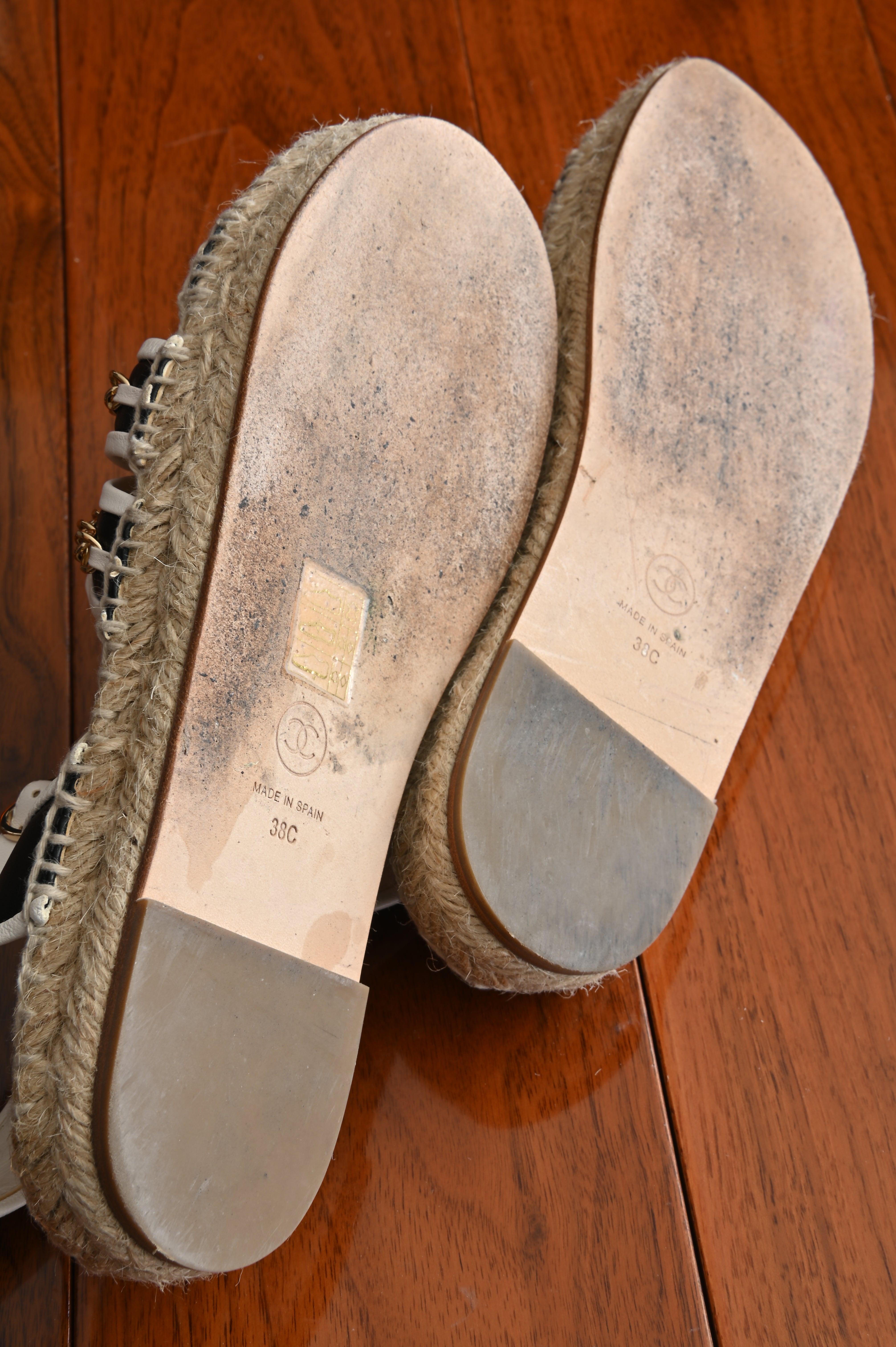 Chanel Espadrilles Chained cage Sandals