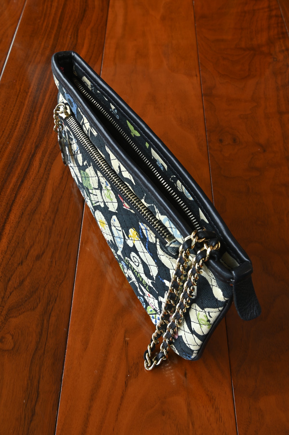 Chanel Multicolor Quilted Animal Pouch top
