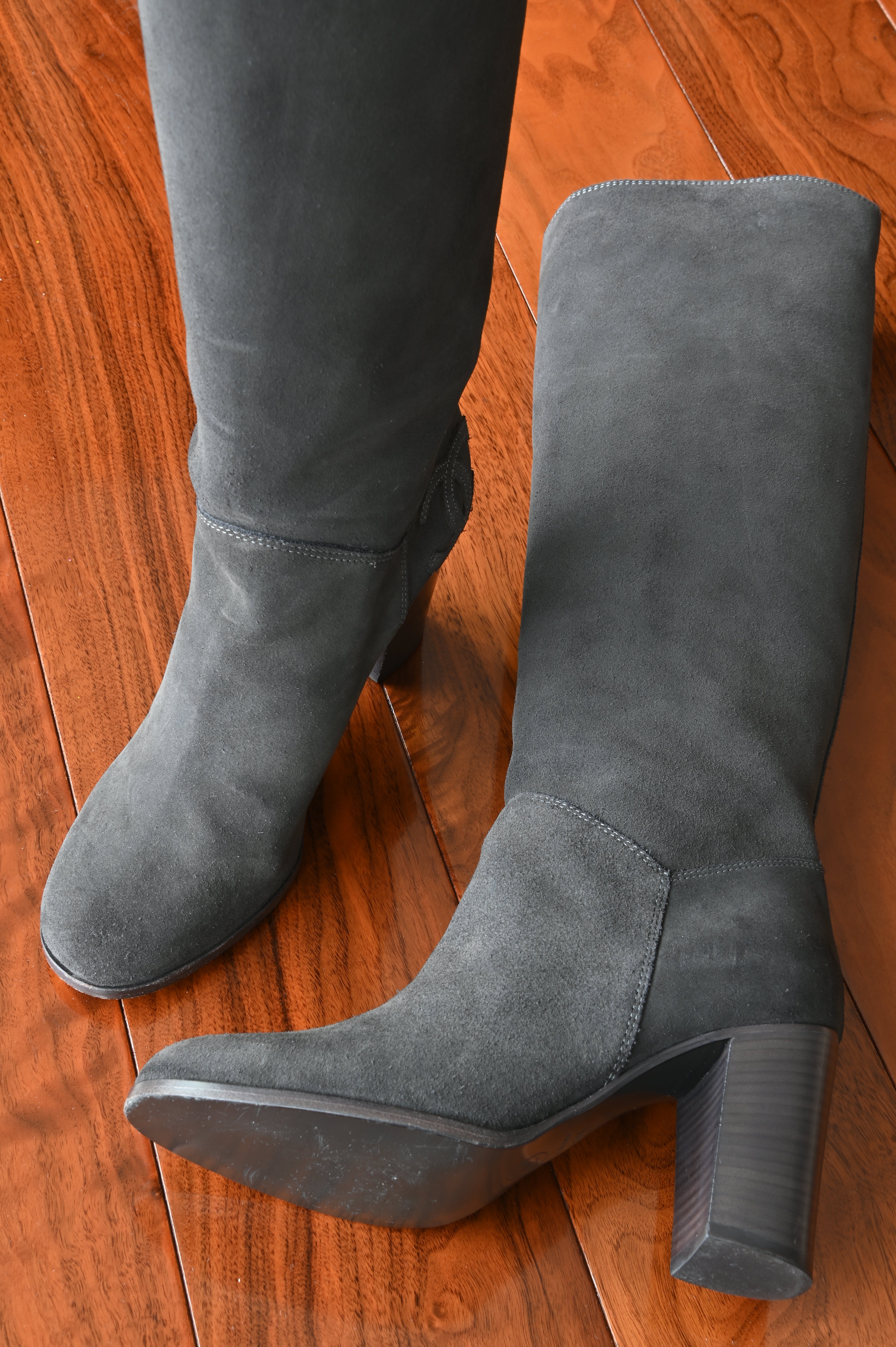 Chanel Suede Long Boots High Heel