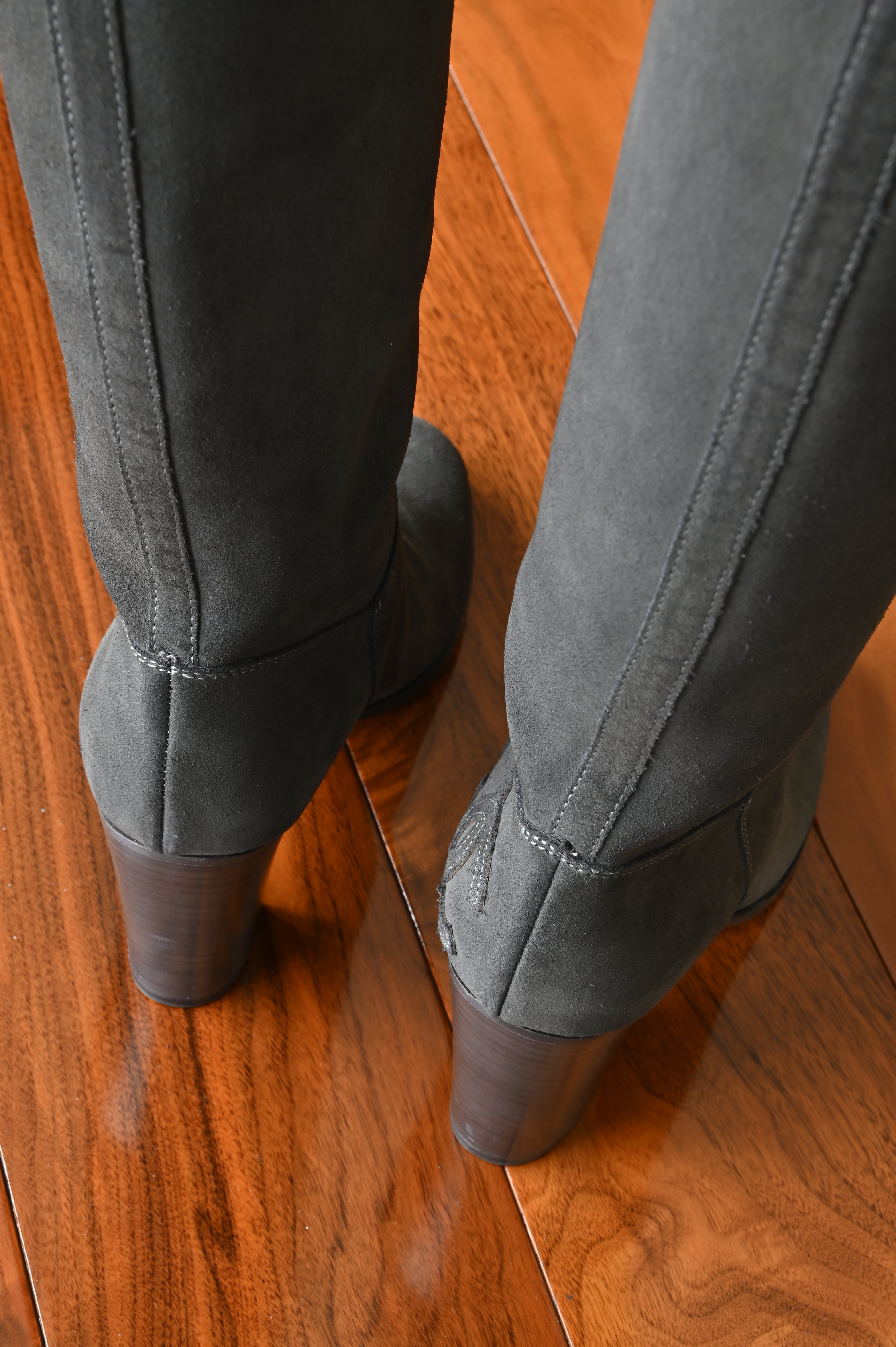 Chanel Suede Long Boots High Heel back