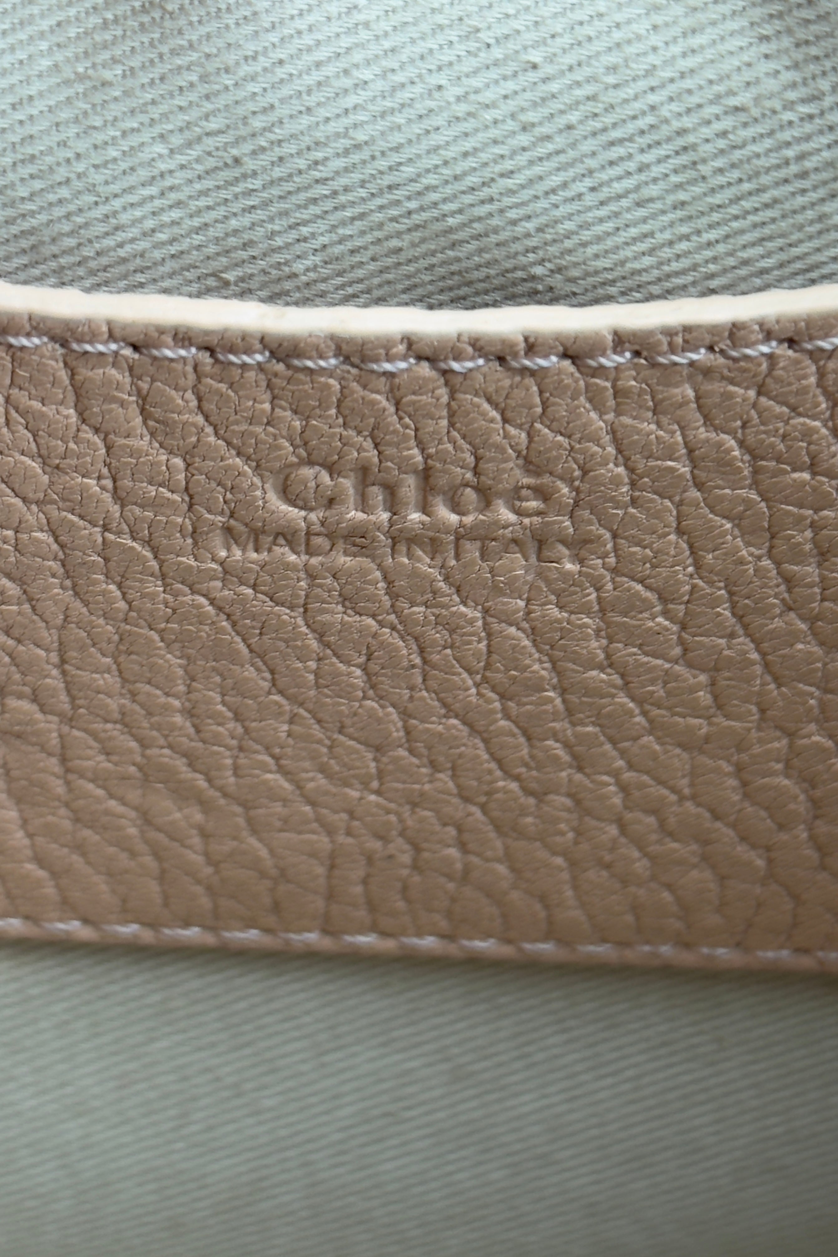 Chloe Dusty Rose Small Tess Shoulder Bag logo