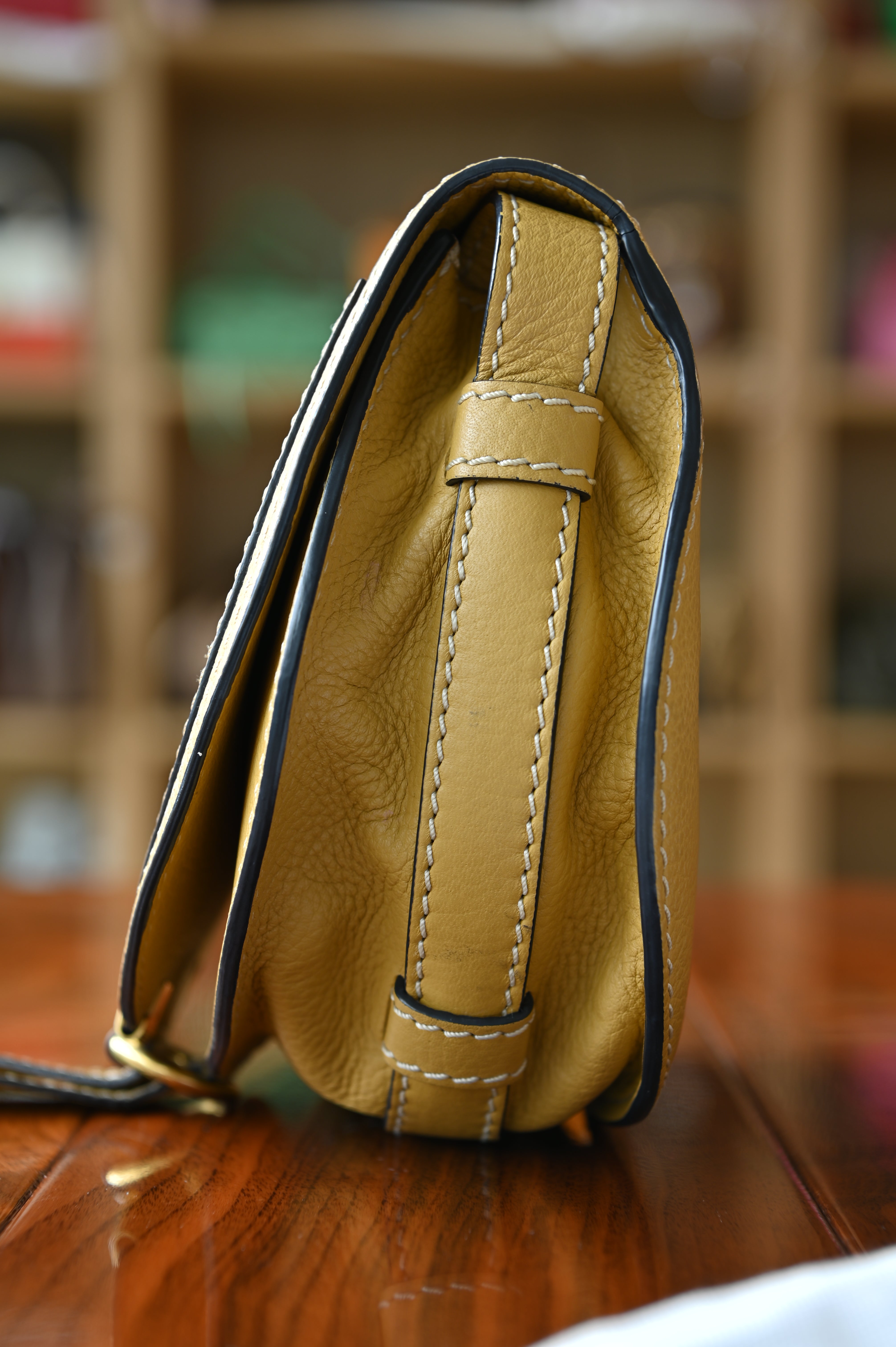 Chloe Marcie Yellow Mini Shoulder Bag side two