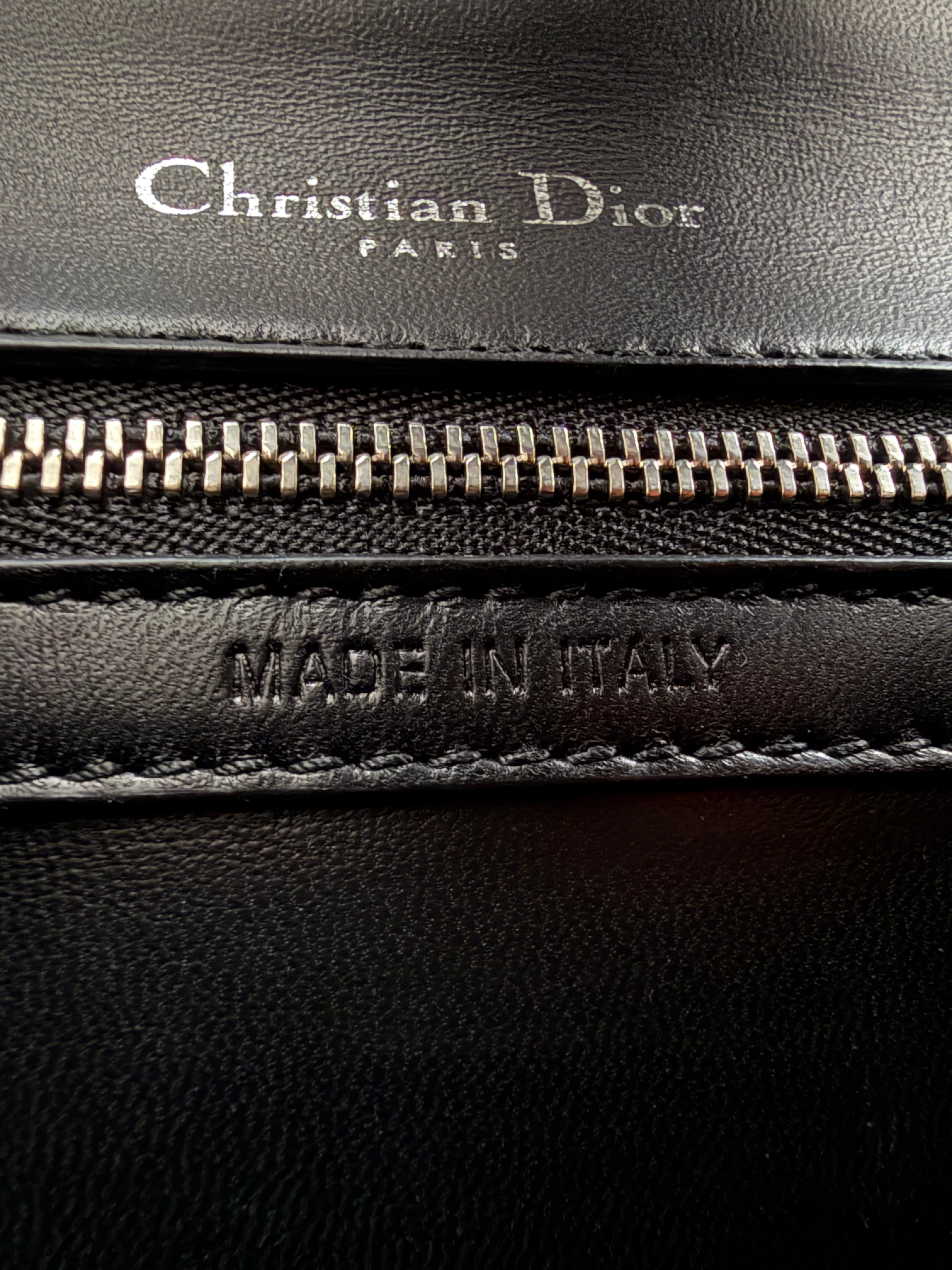 Christian Dior Sequin Diorama in pink and black logo two