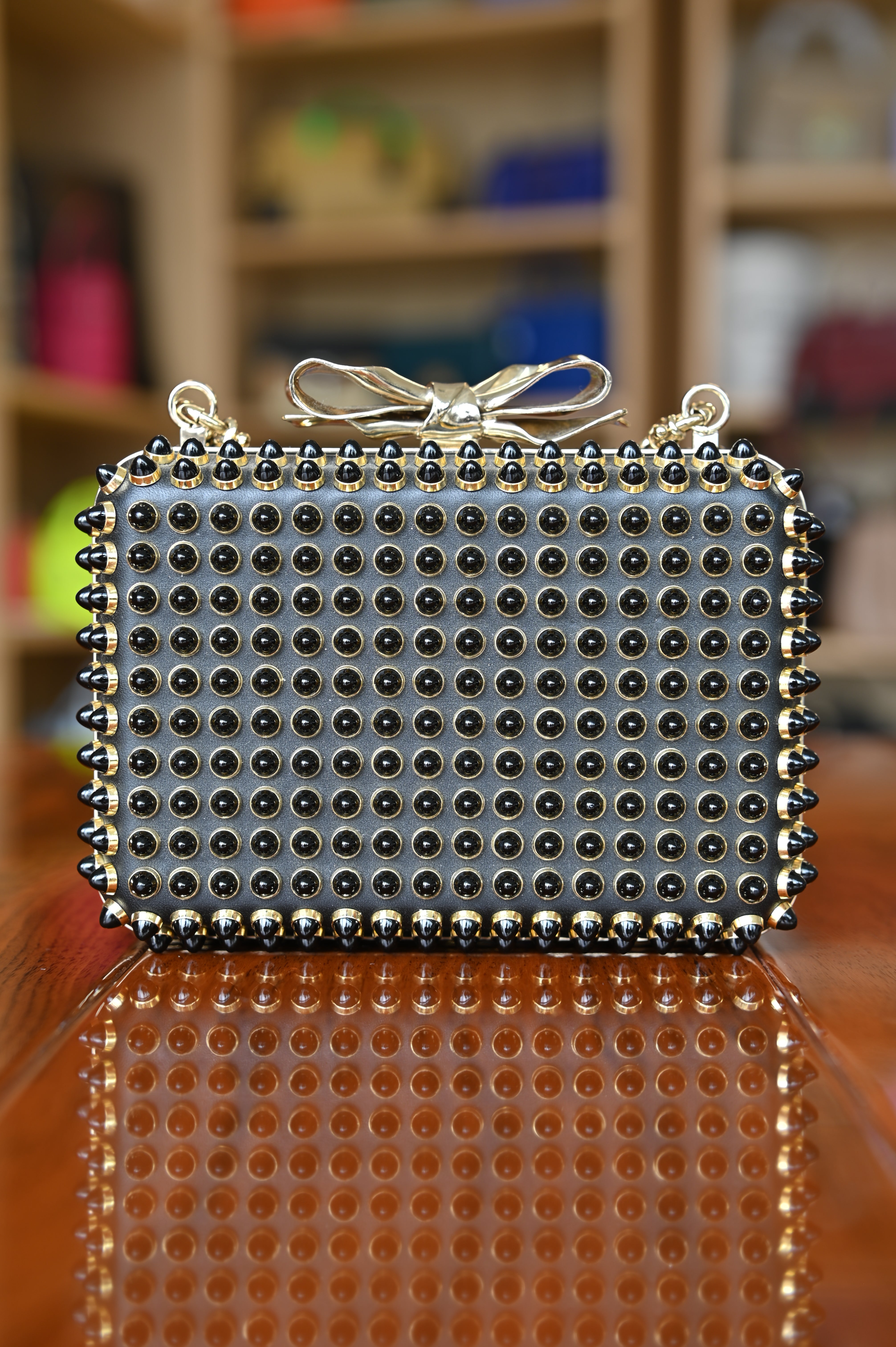 Christian Louboutin Fiocco Box Cabo Clutch Bag