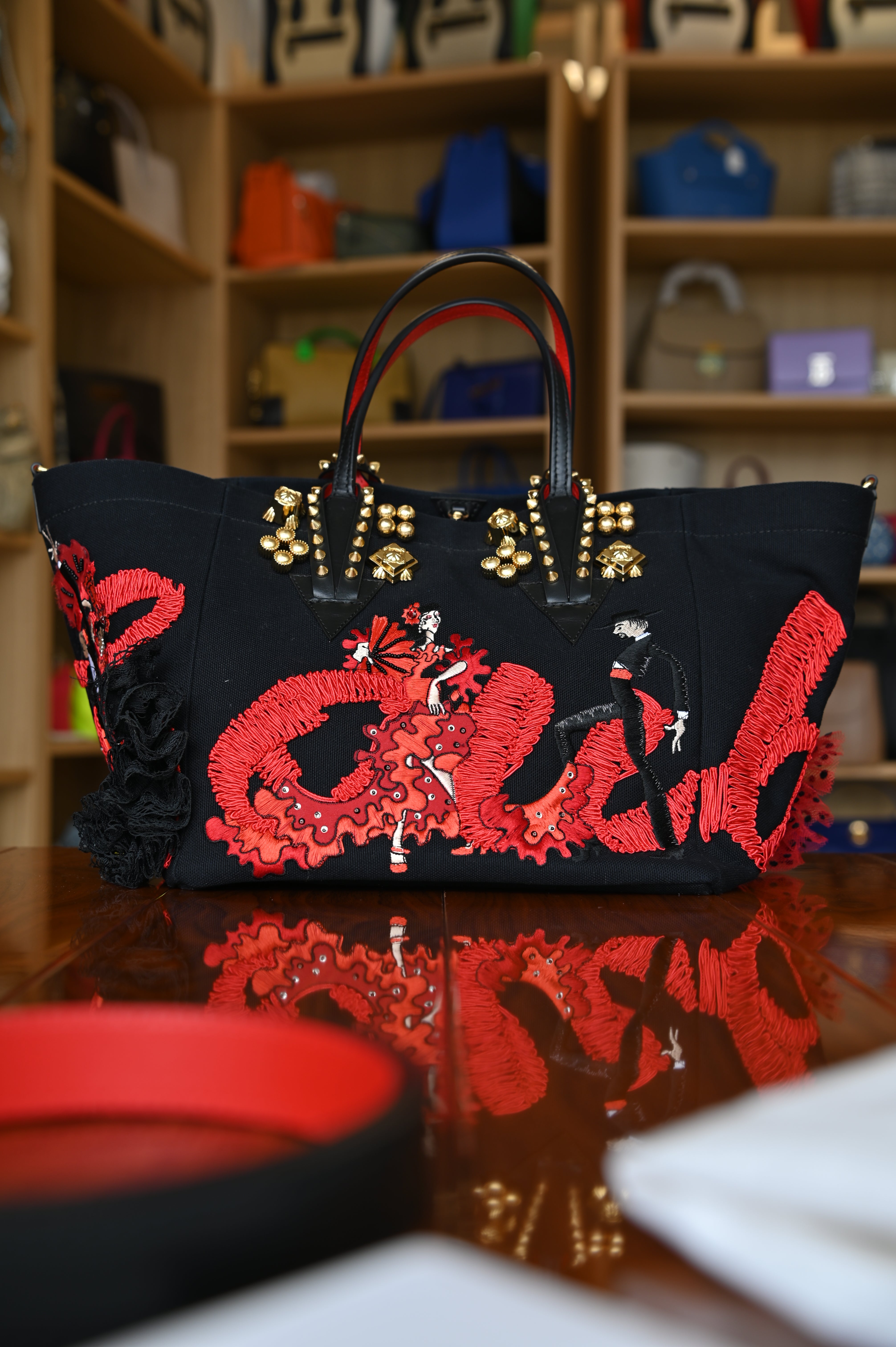 Christian Louboutin Flamencaba Tote Bag back